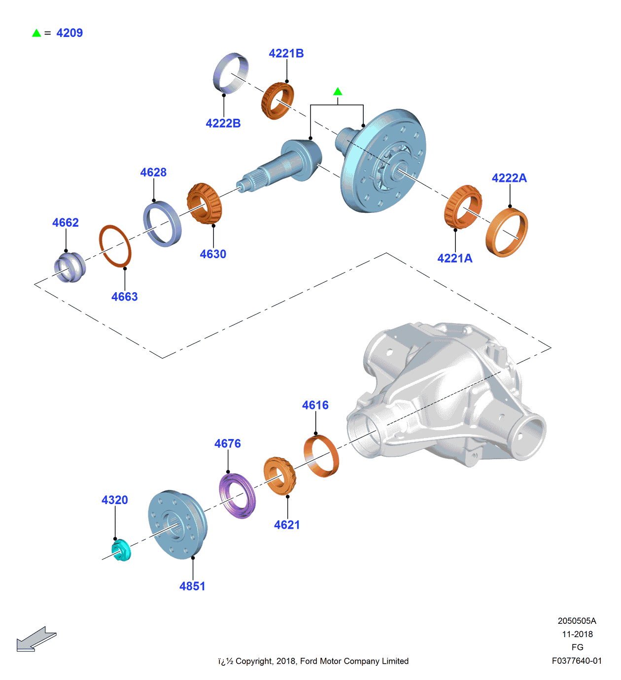 Ford KB3Z-4222-A Side Bearing Cup