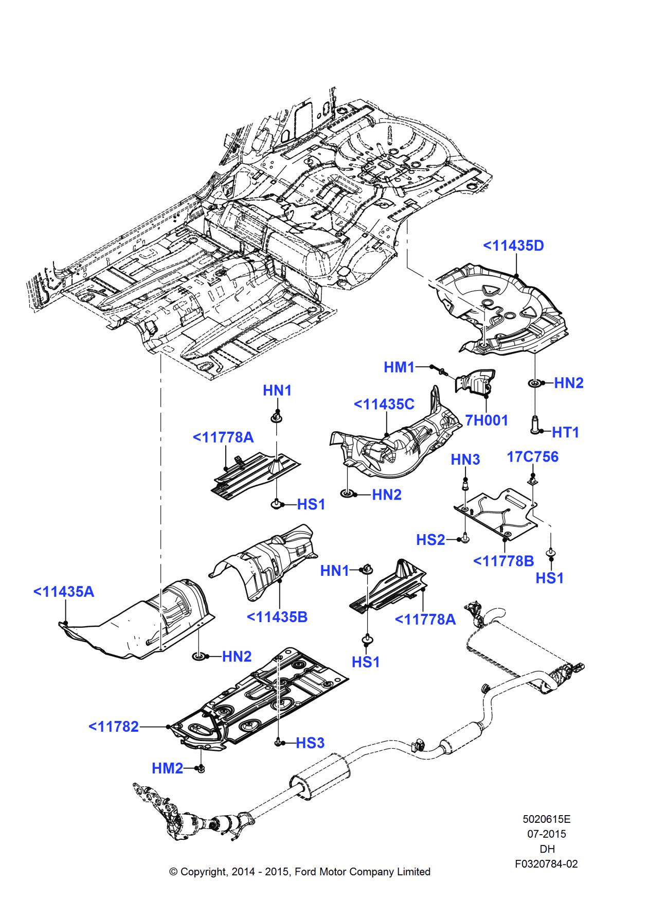 Ford CV6Z-5811778-A Deflector - Air