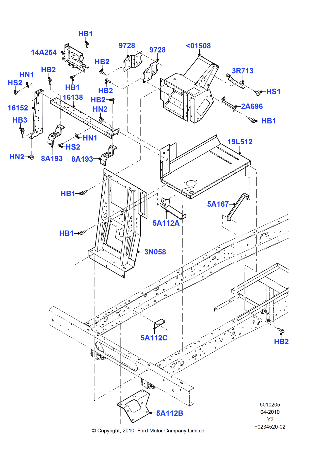 Ford 5U9Z-16138-AA Support - Radiator