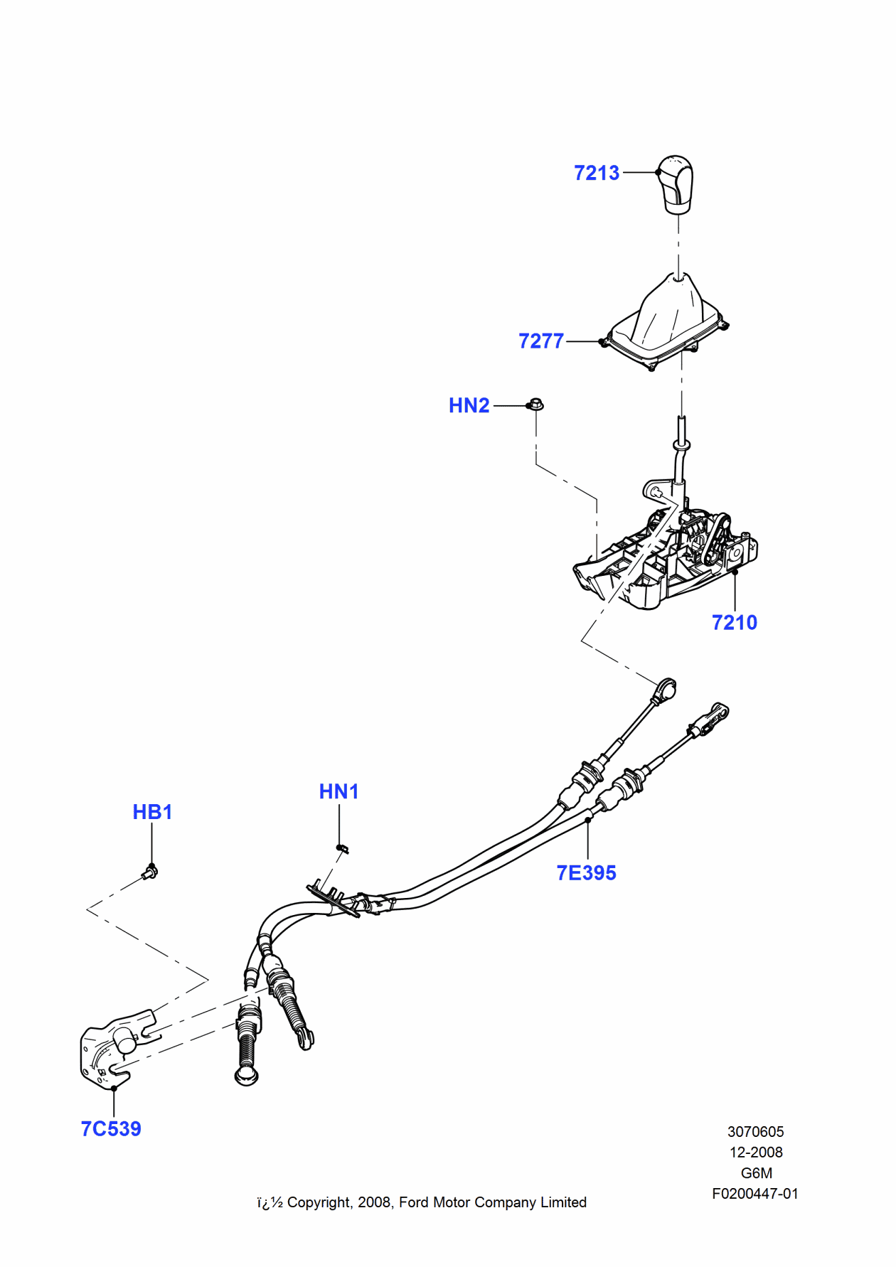 Ford 9M8Z-7C539-A Bracket - Cable Support