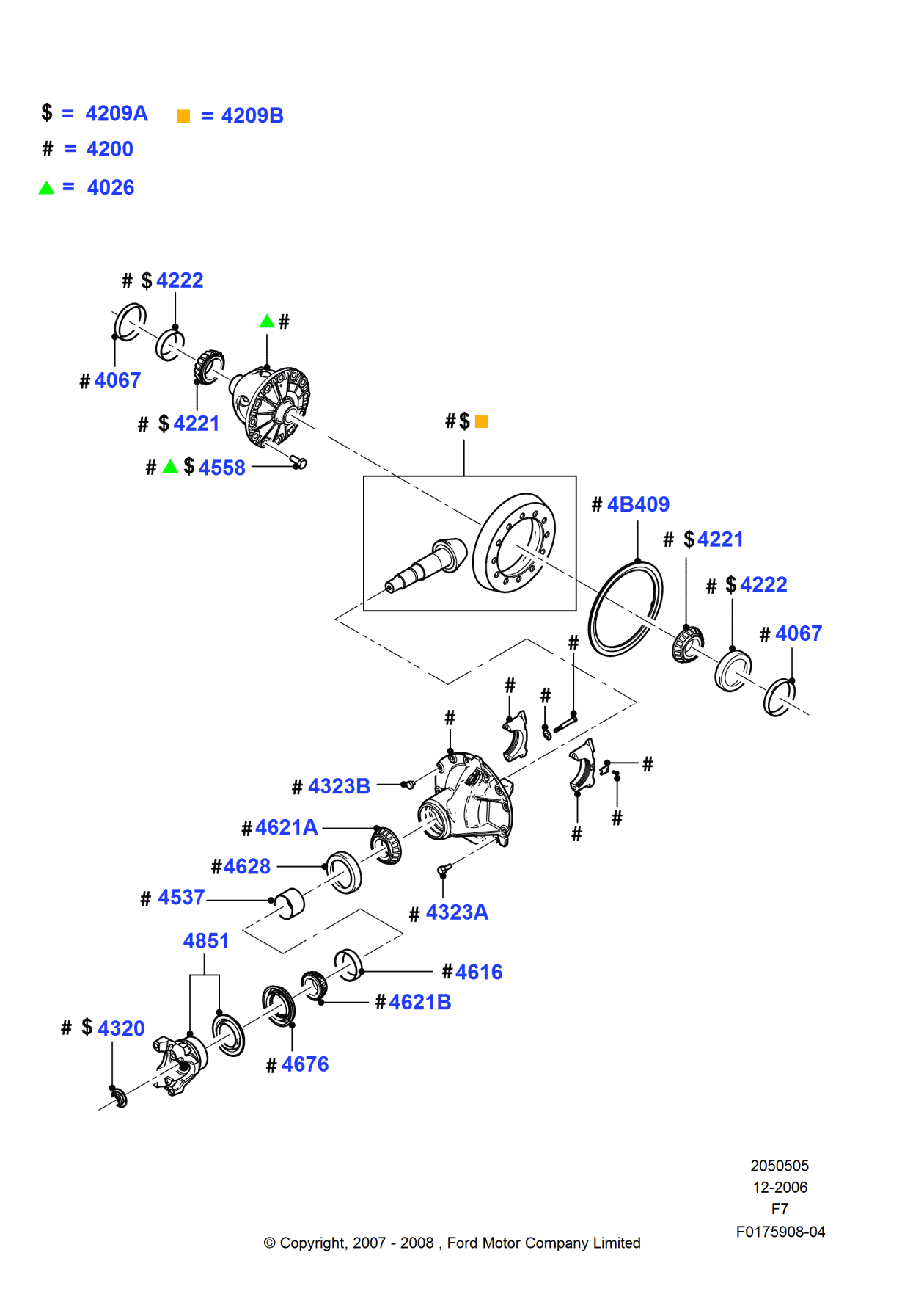 Ford 5C3Z-4209-A Gear And Pinion Assembly - Driving