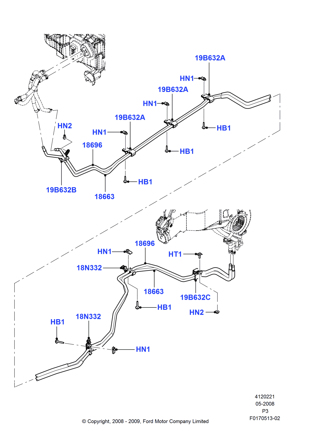 Ford 8A4Z-19B632-A Clip