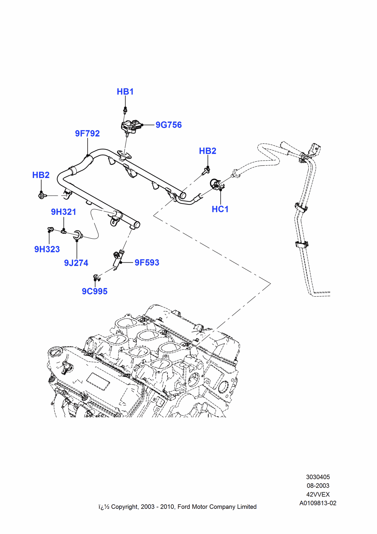 Ford 3F2Z-9J274-AA Connector