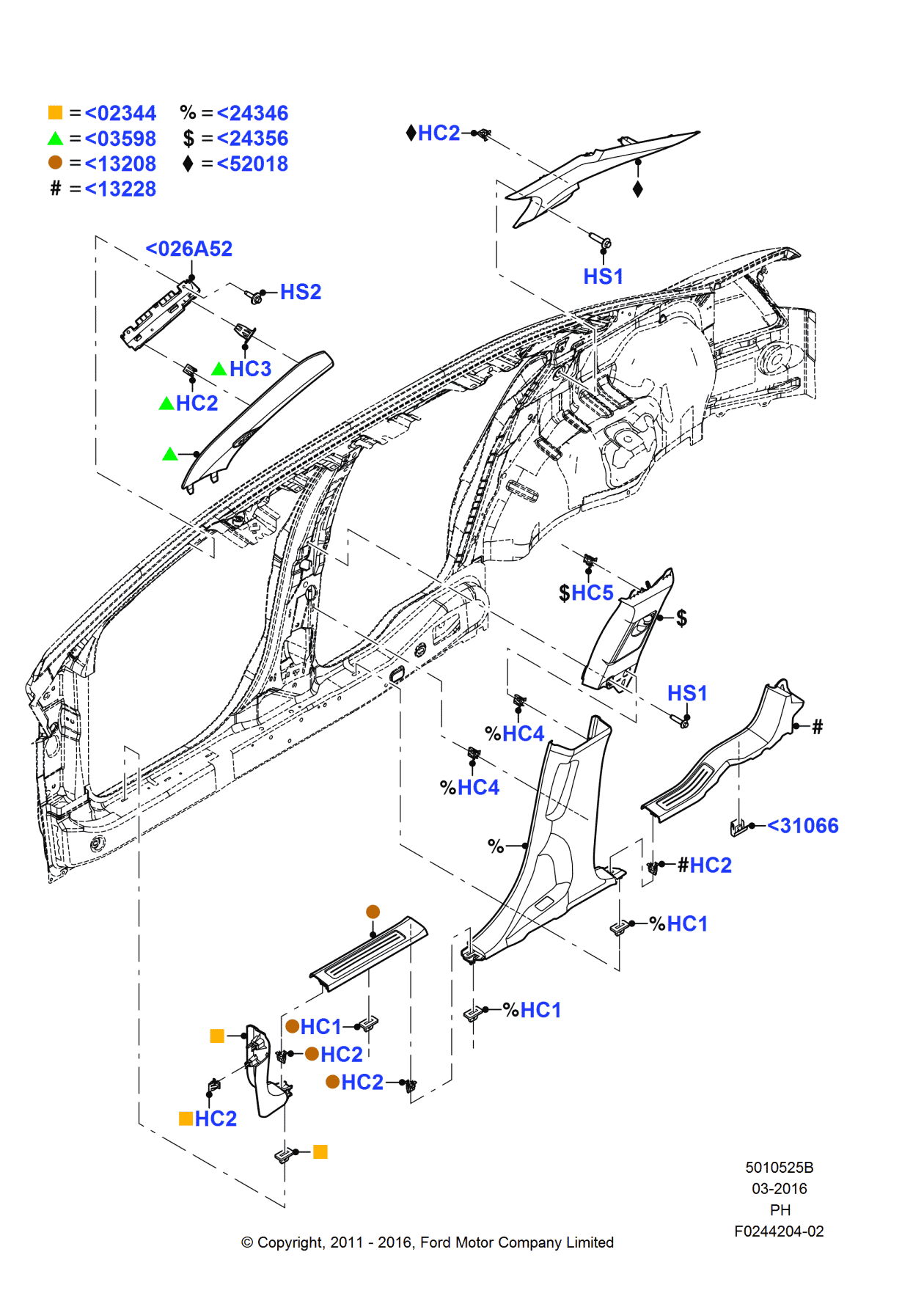 Ford AG1Z-5424356-AG Panel - Trim