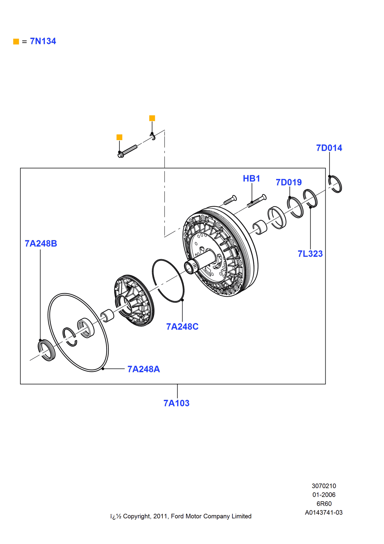 Ford 6L2Z-7A248-A Seal