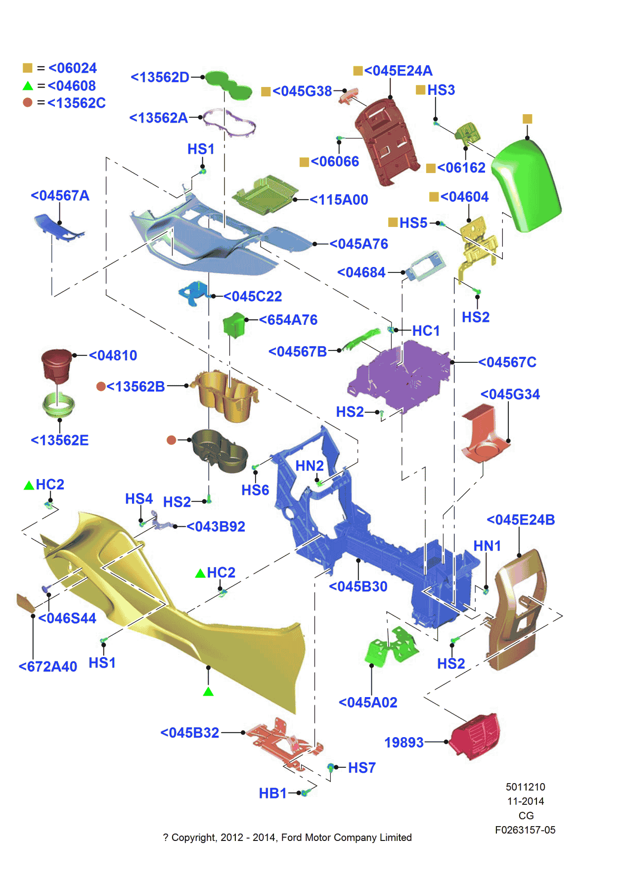 Ford -W713520-S424 Nut