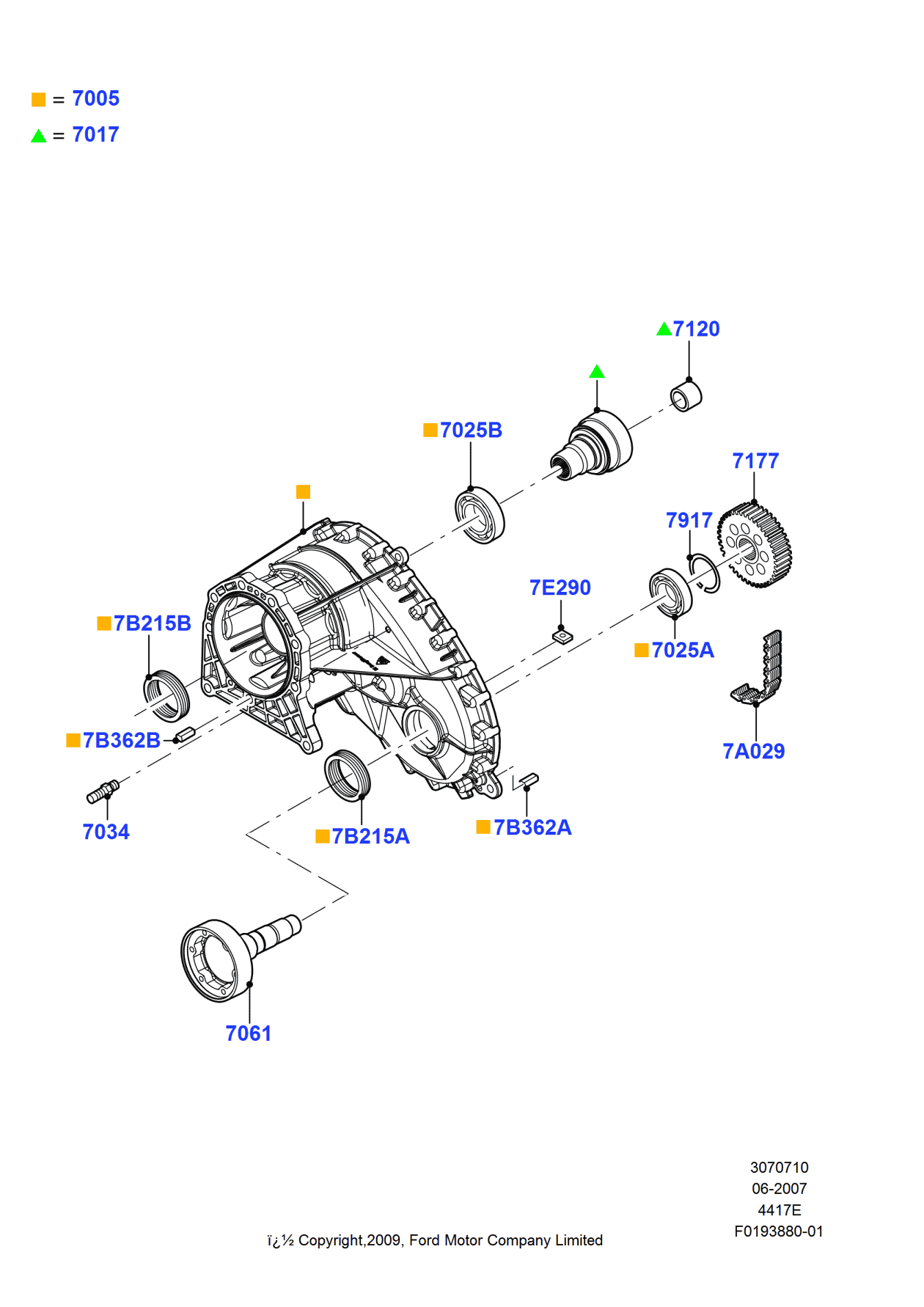 Ford 8L7Z-7017-A Shaft - Input