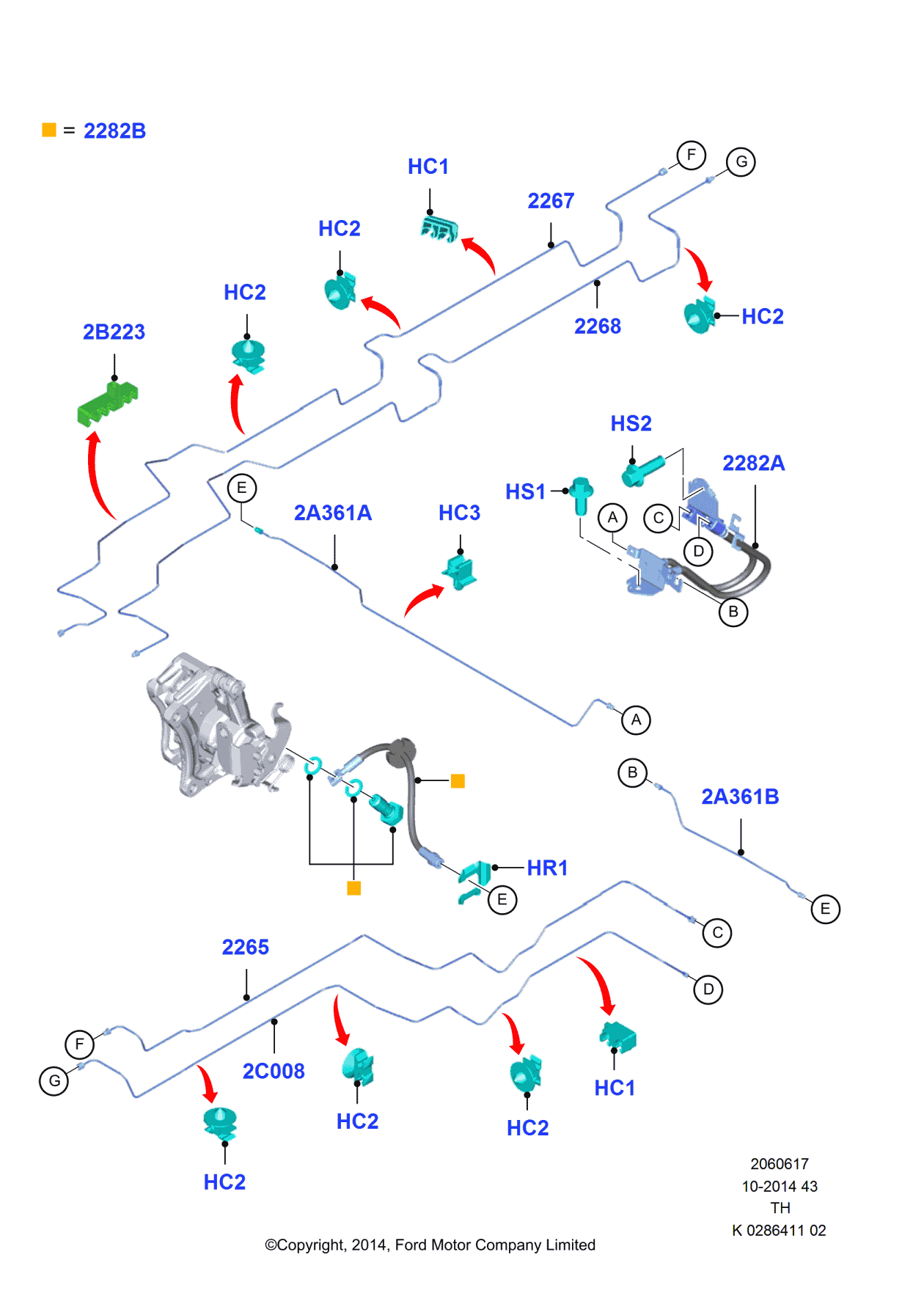 Ford CK4Z-2C008-H Tube