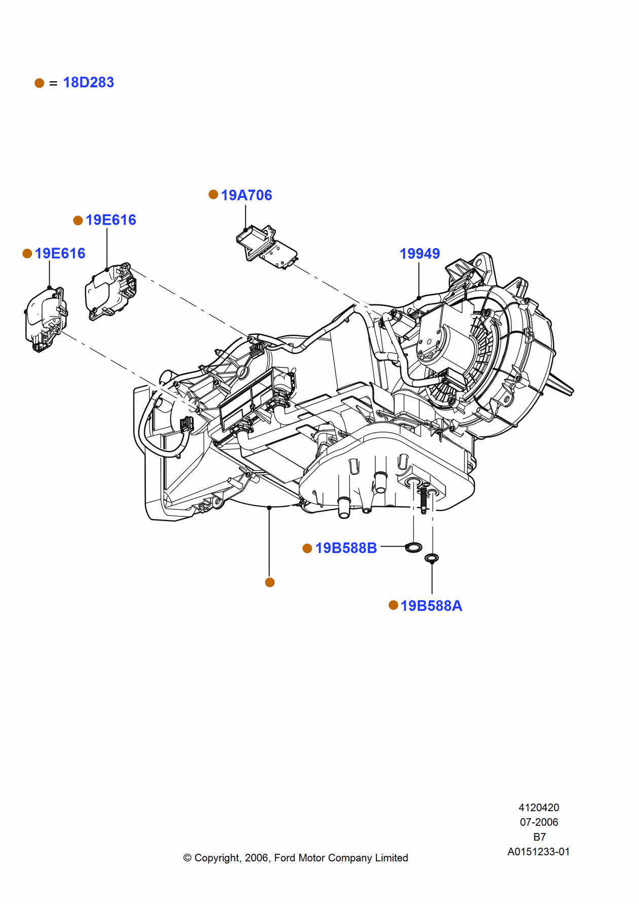 Ford 7L1Z-19B588-A Seal