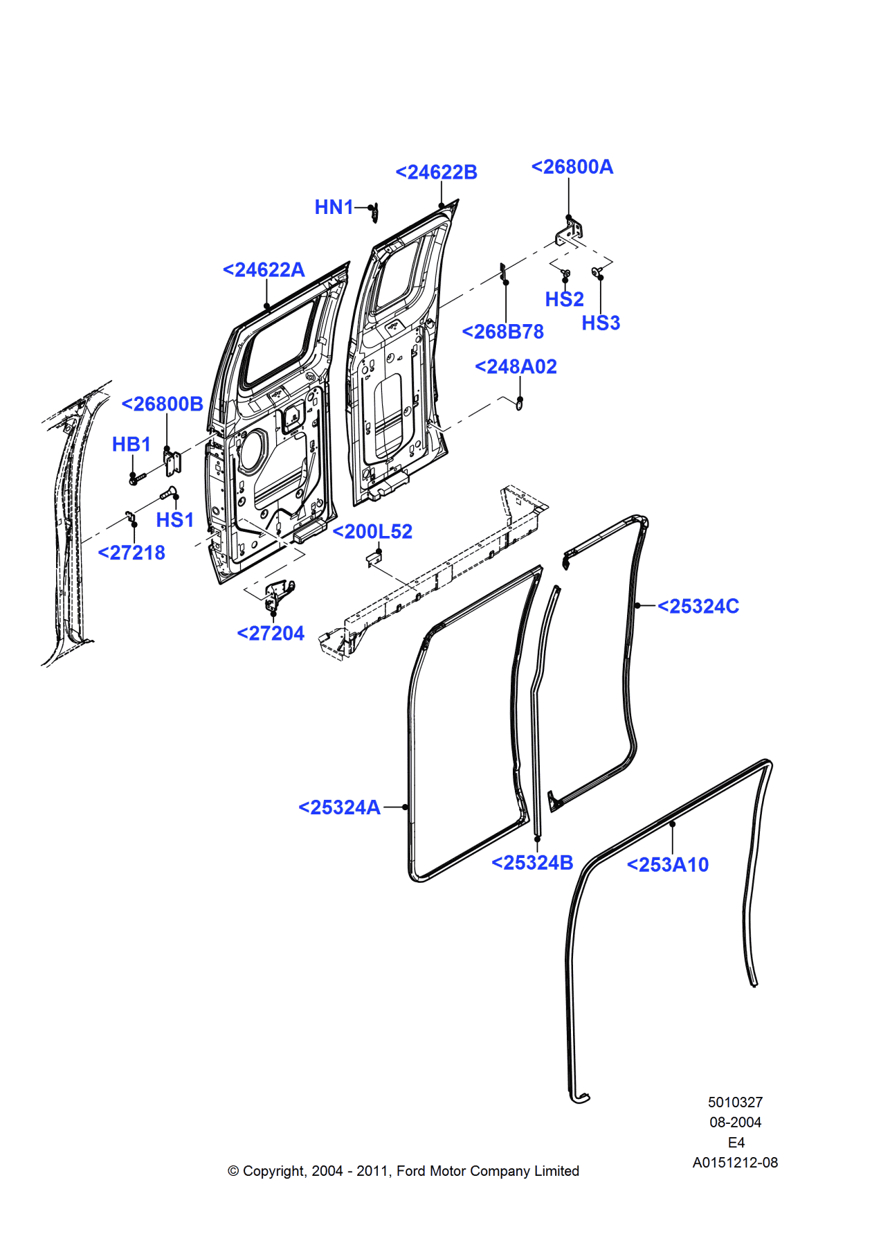 Ford -N807415-S301 Screw