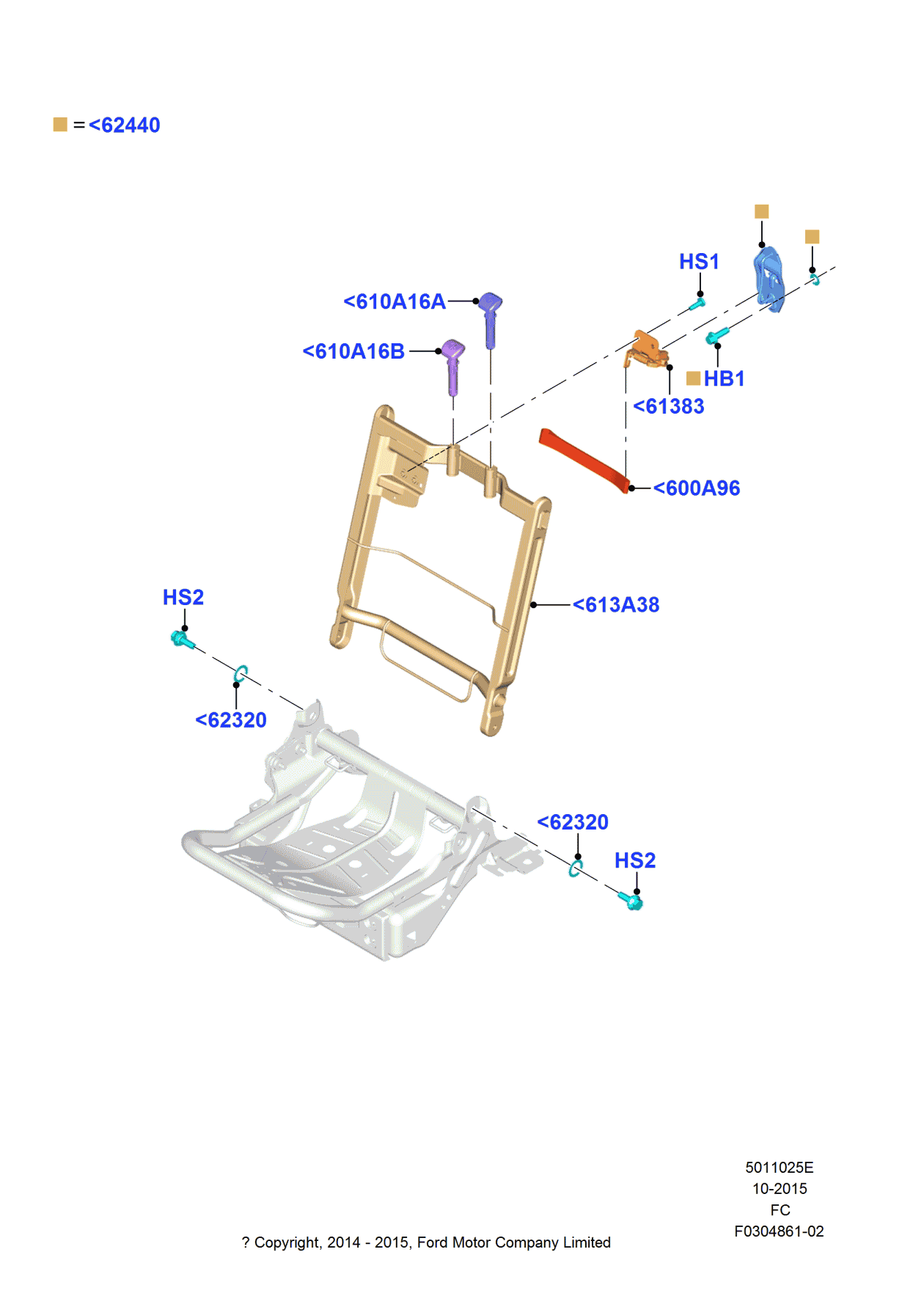 Ford FU5Z-96600A96-A Strap - Release