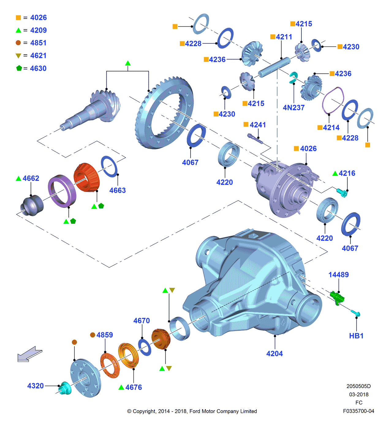 Ford FL3Z-4214-A Spring