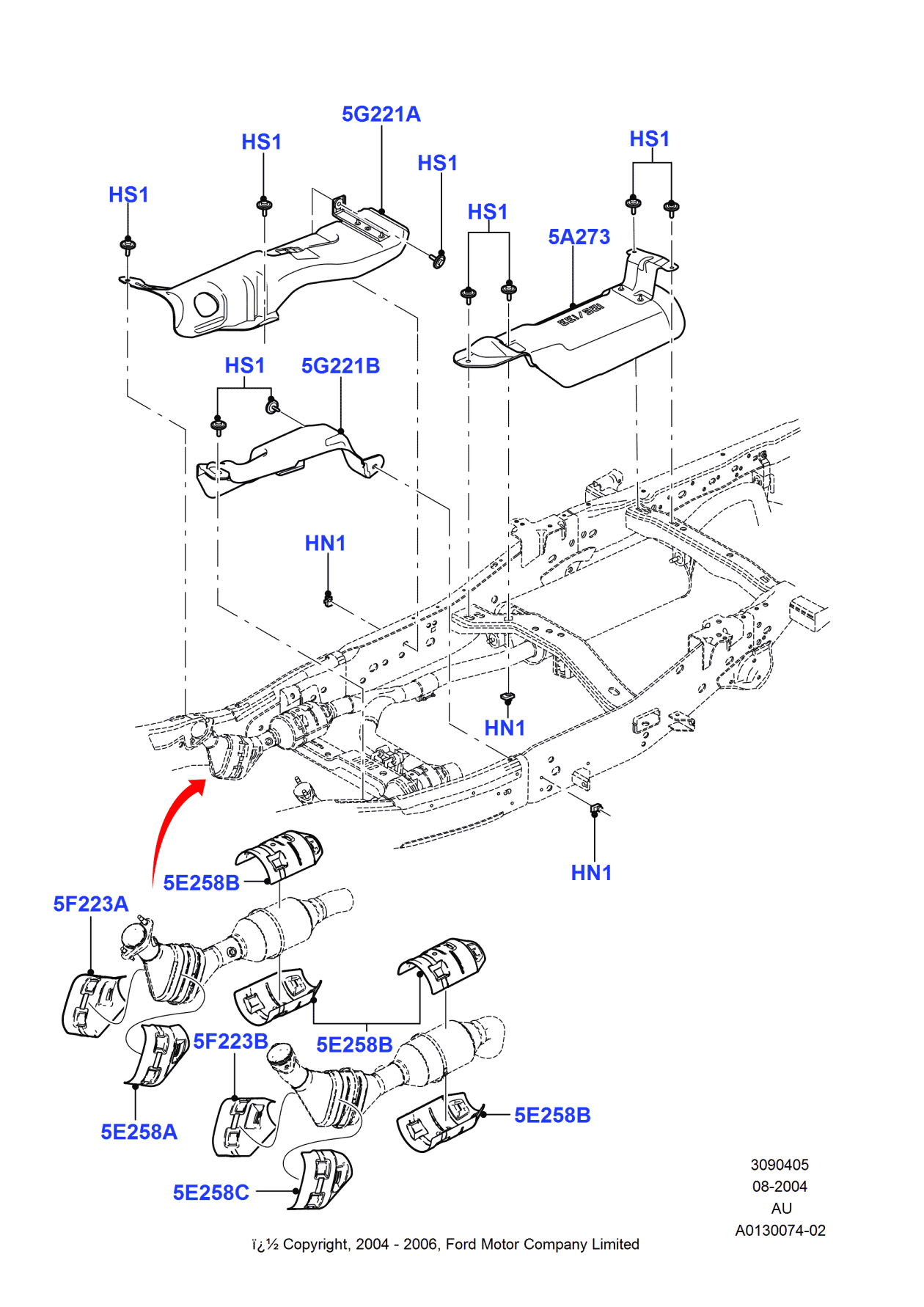Ford 4L3Z-5E258-AA Shield