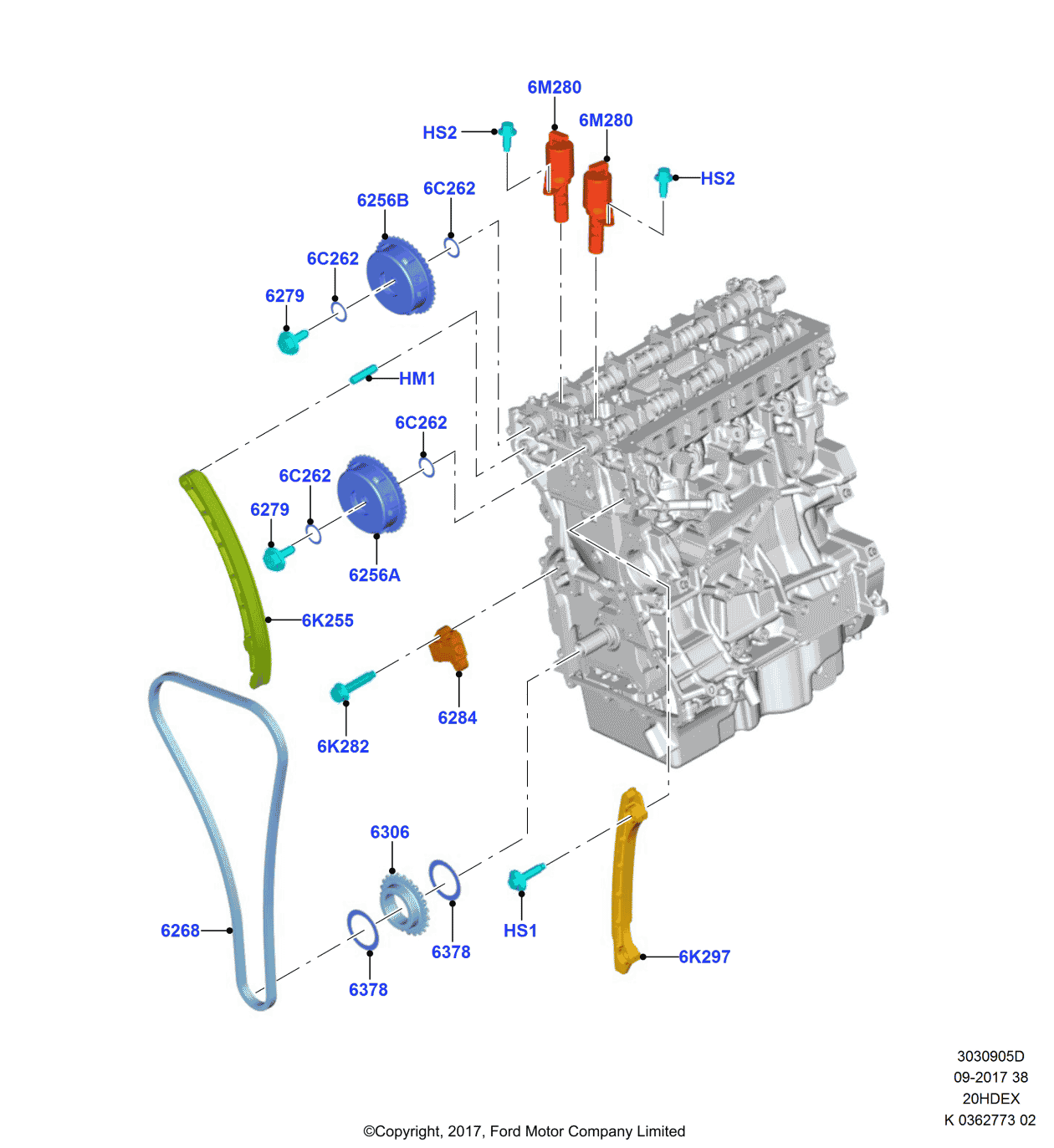 Ford JX6Z-6279-A Bolt