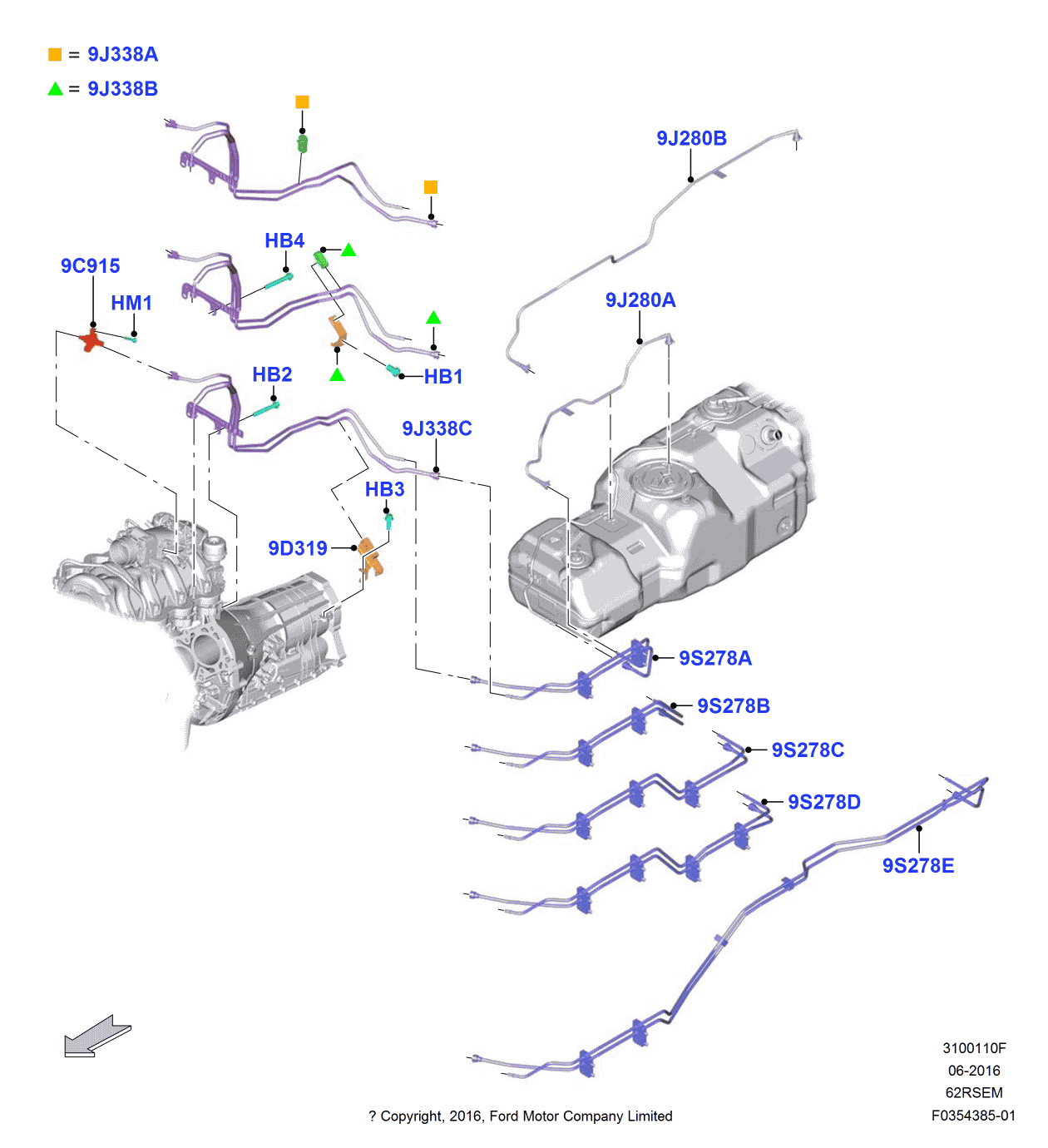 Ford FL3Z-9D319-A Bracket