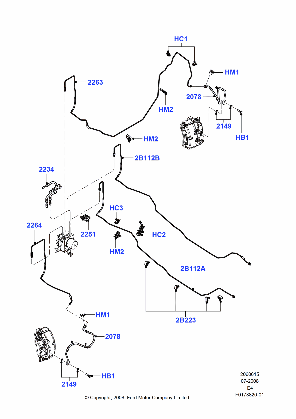 Ford 4C2Z-2B223-AA Clip