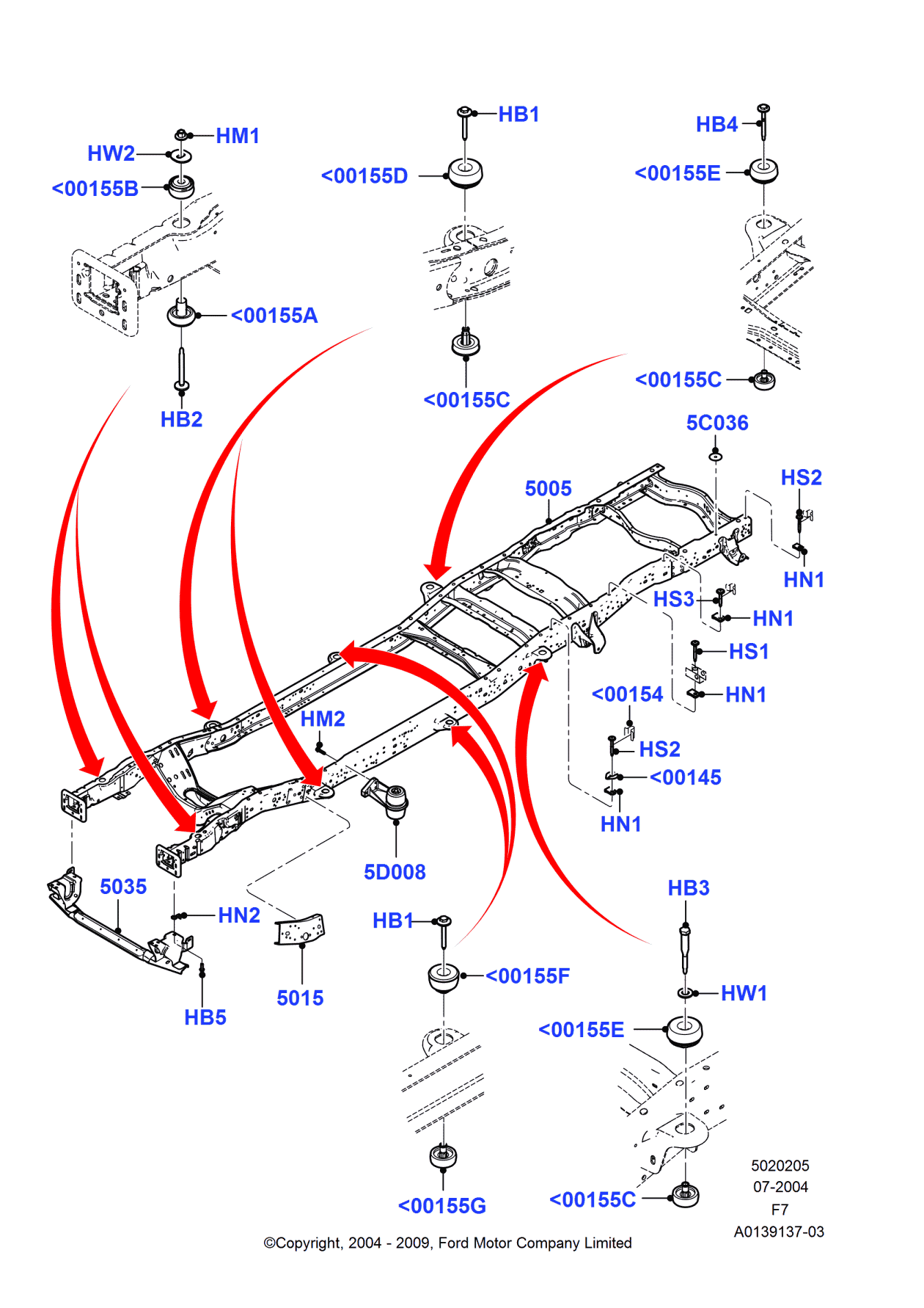 Ford 2C3Z-1000154-AB Insulator