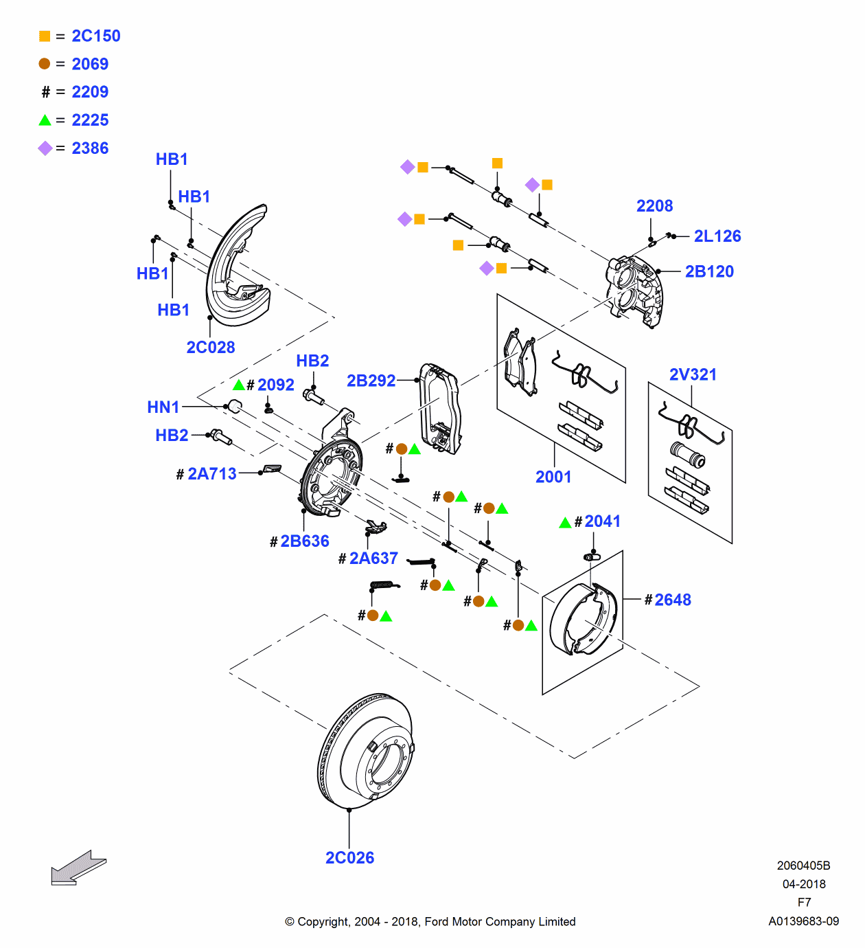 Ford 5C3Z-2209-BA Brake Assembly - Rear