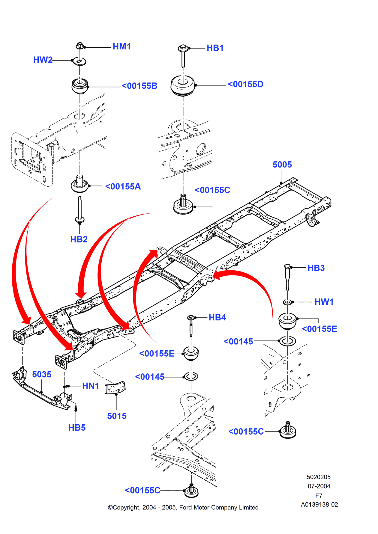 Ford 3C3Z-1000145-AA Shim