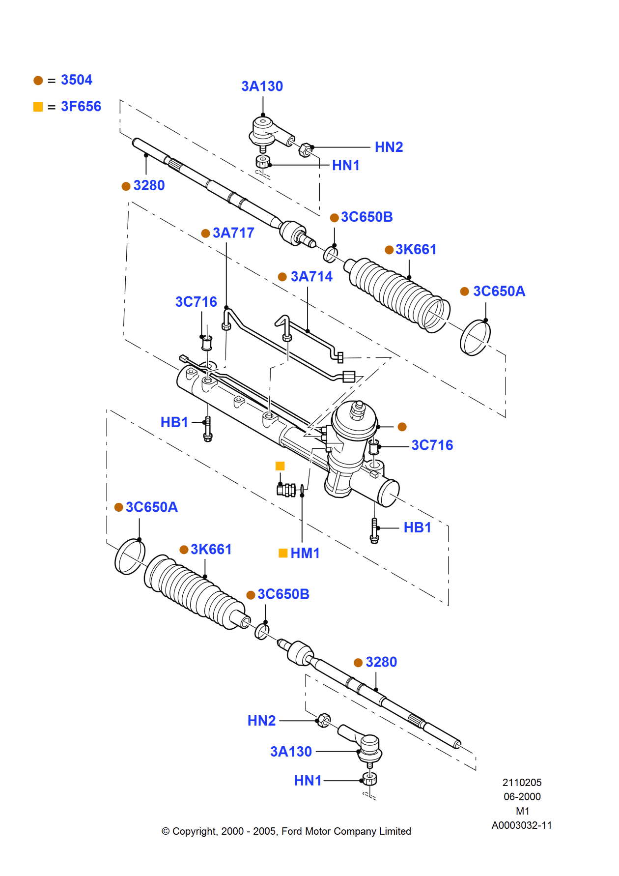 Ford -W705833-S426 Nut - Hex.