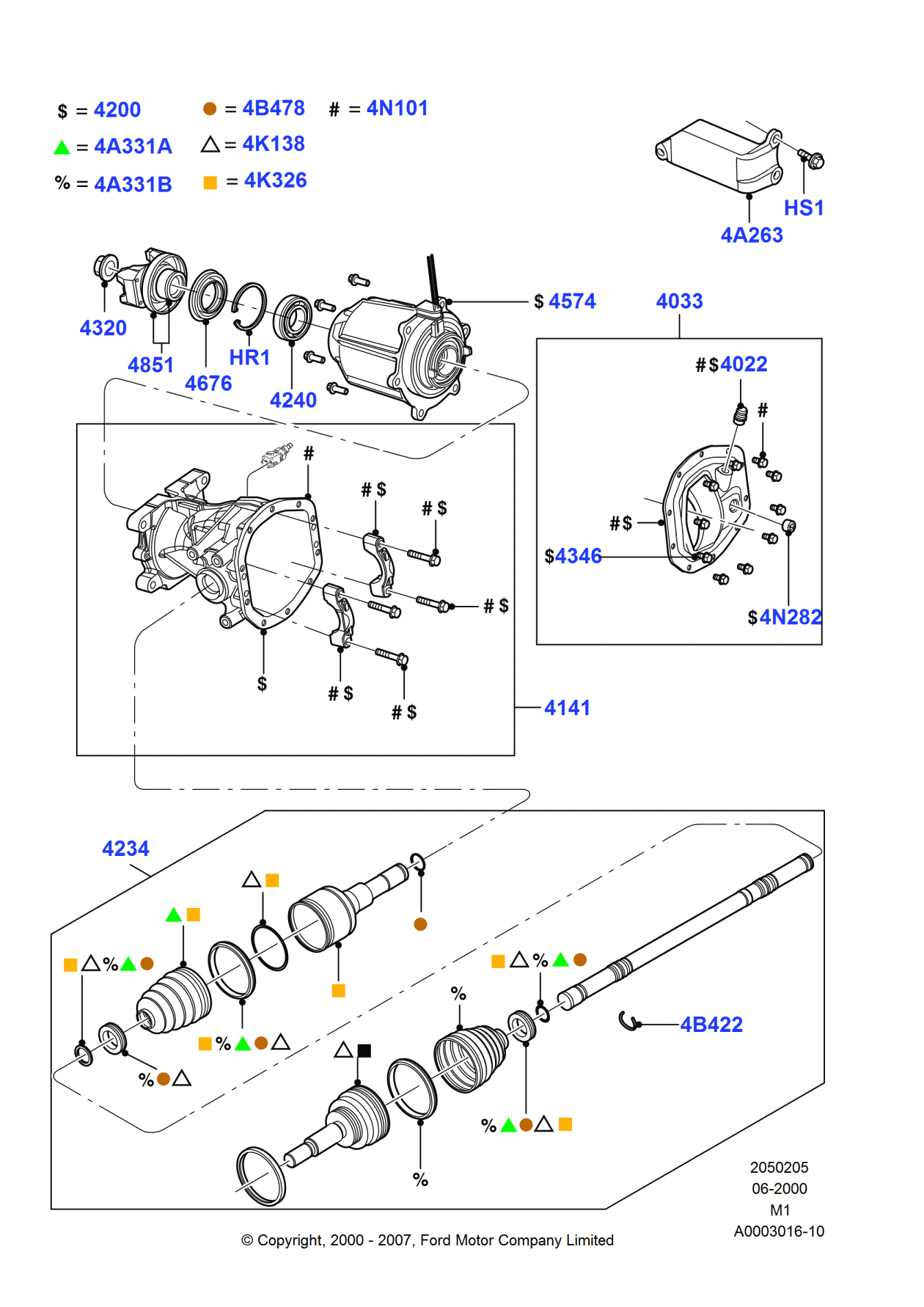 Ford YL8Z-4972-AA Retainer - Bearing