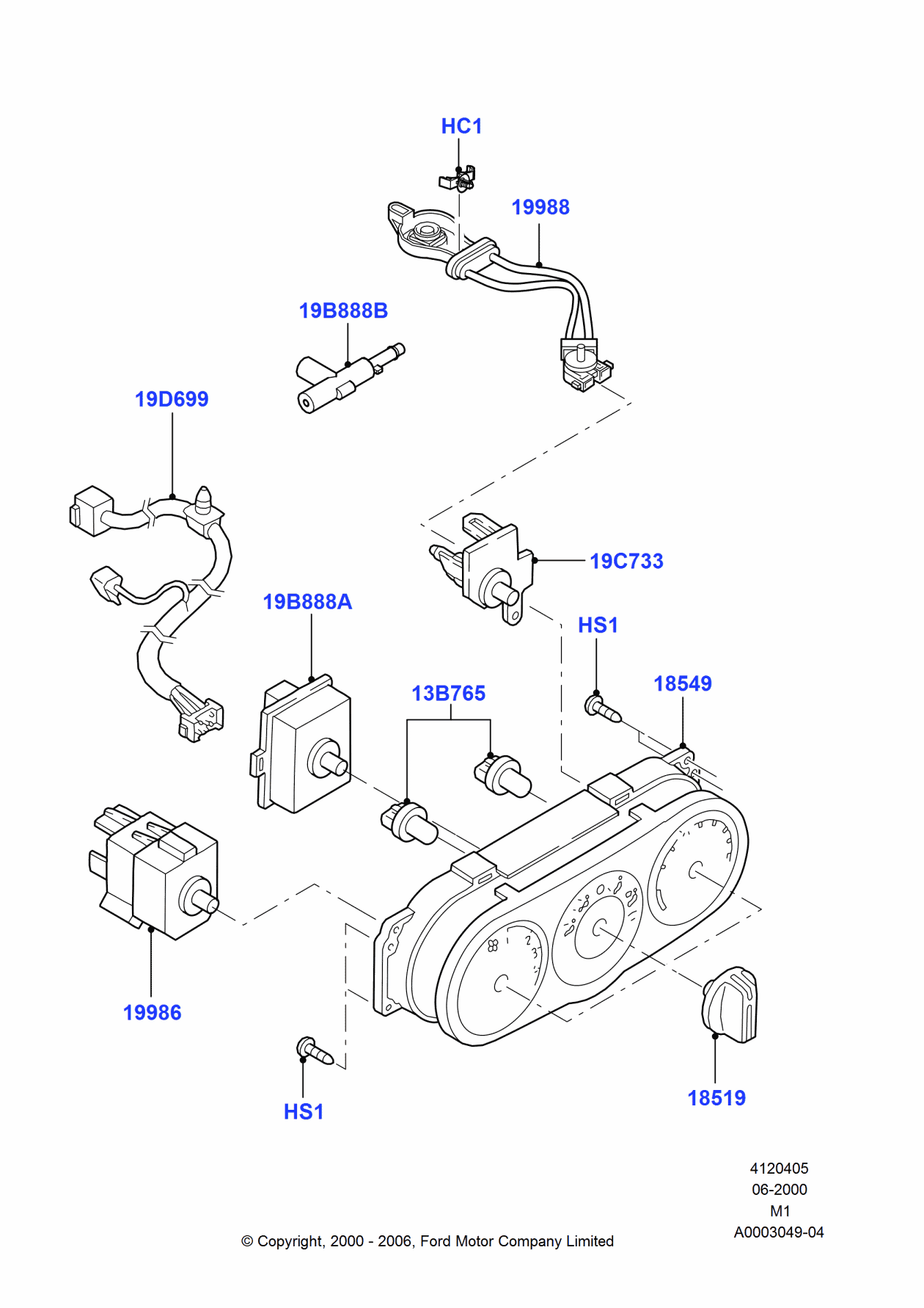 Ford 1L8Z-19D699-AA Hose Assembly - Vacuum