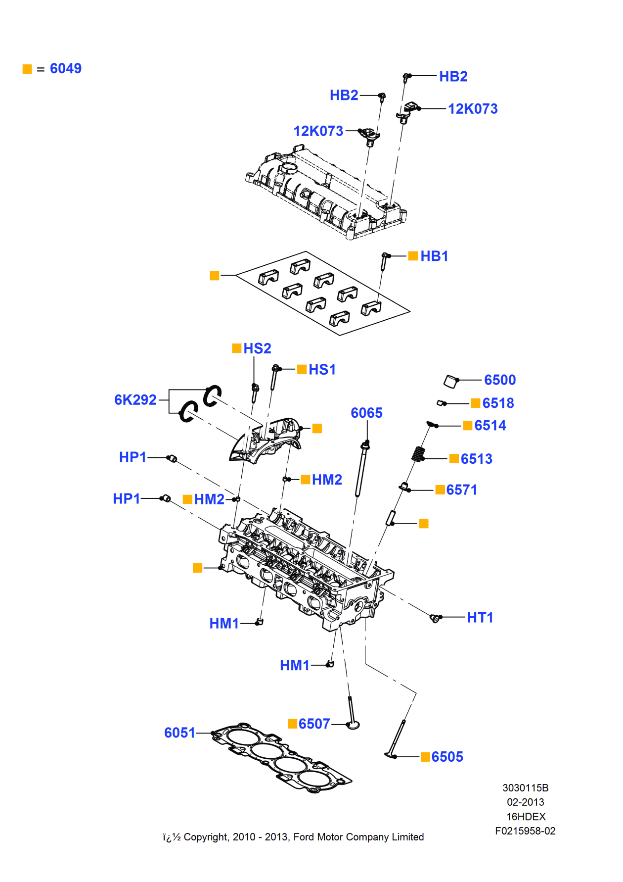 Ford BE8Z-6514-A Valve Spring Retainers
