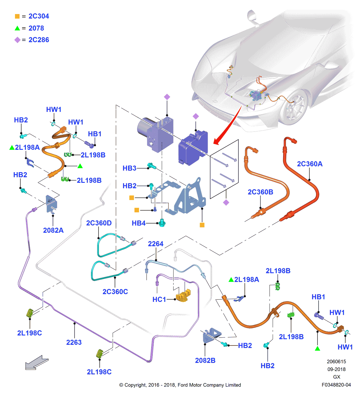 Ford HG7Z-2264-A Tube Assembly - Brake