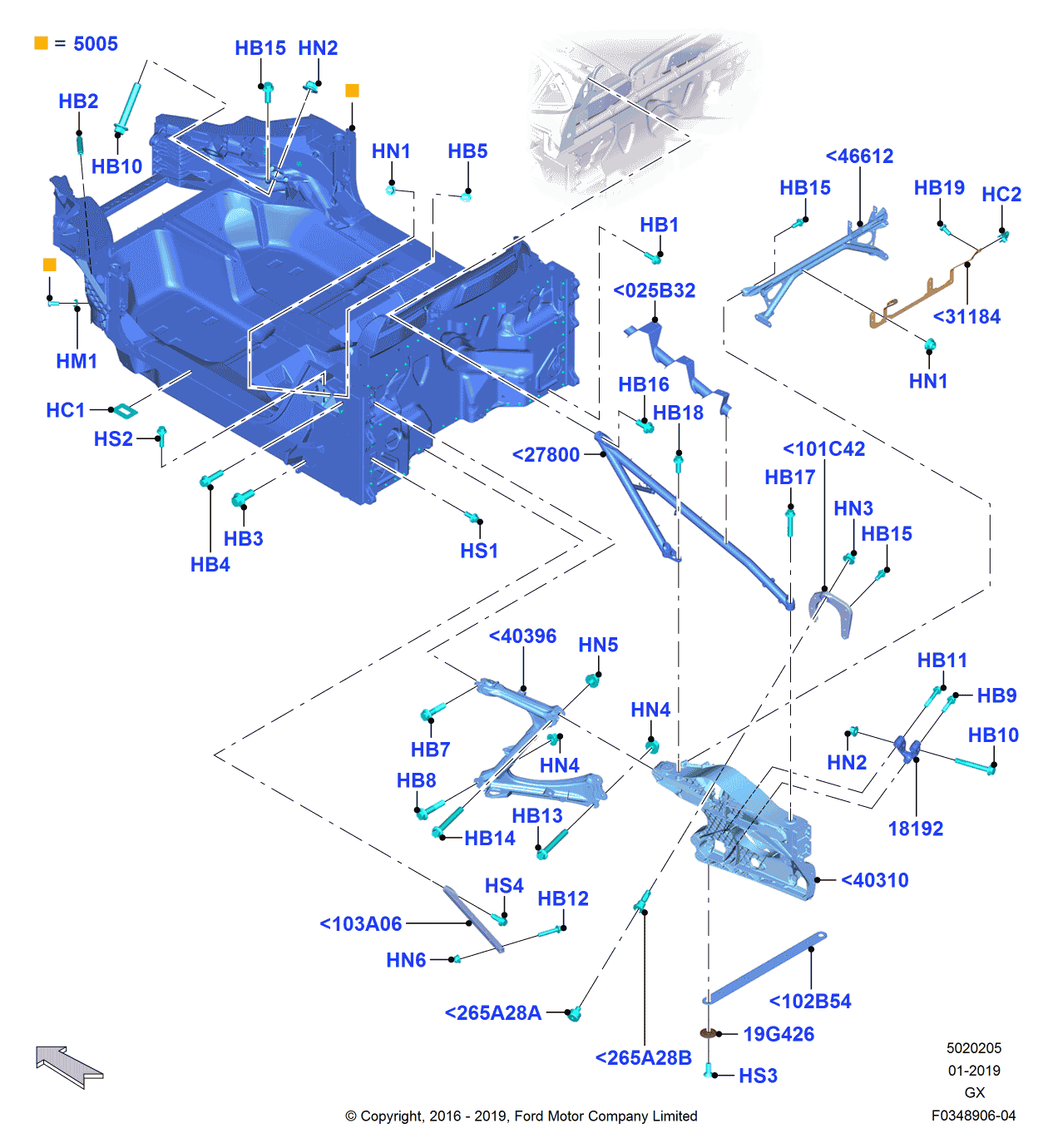 Ford HG7Z-63025B32-A Bracket