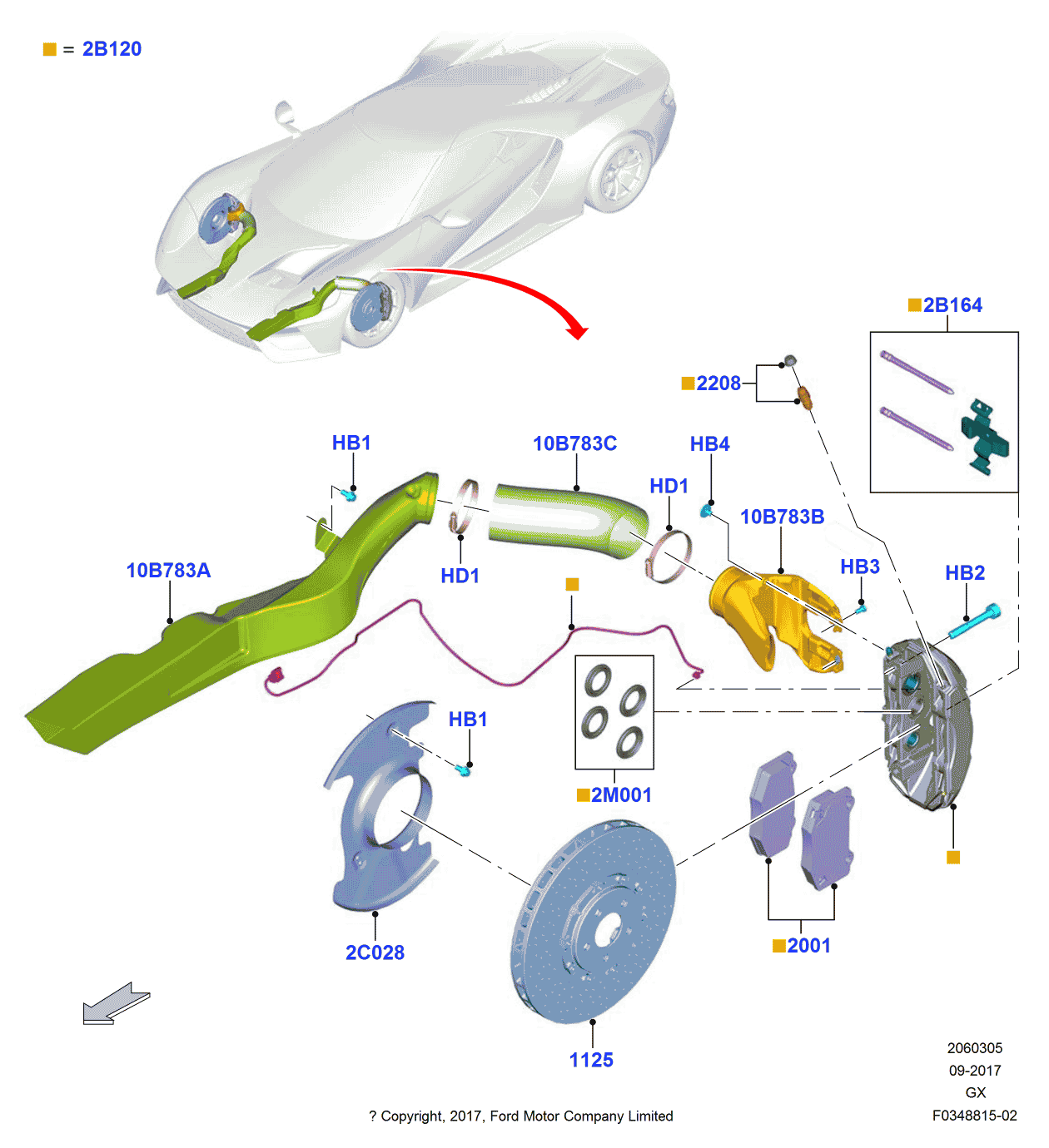Ford HG7Z-2K004-A Shield - Splash