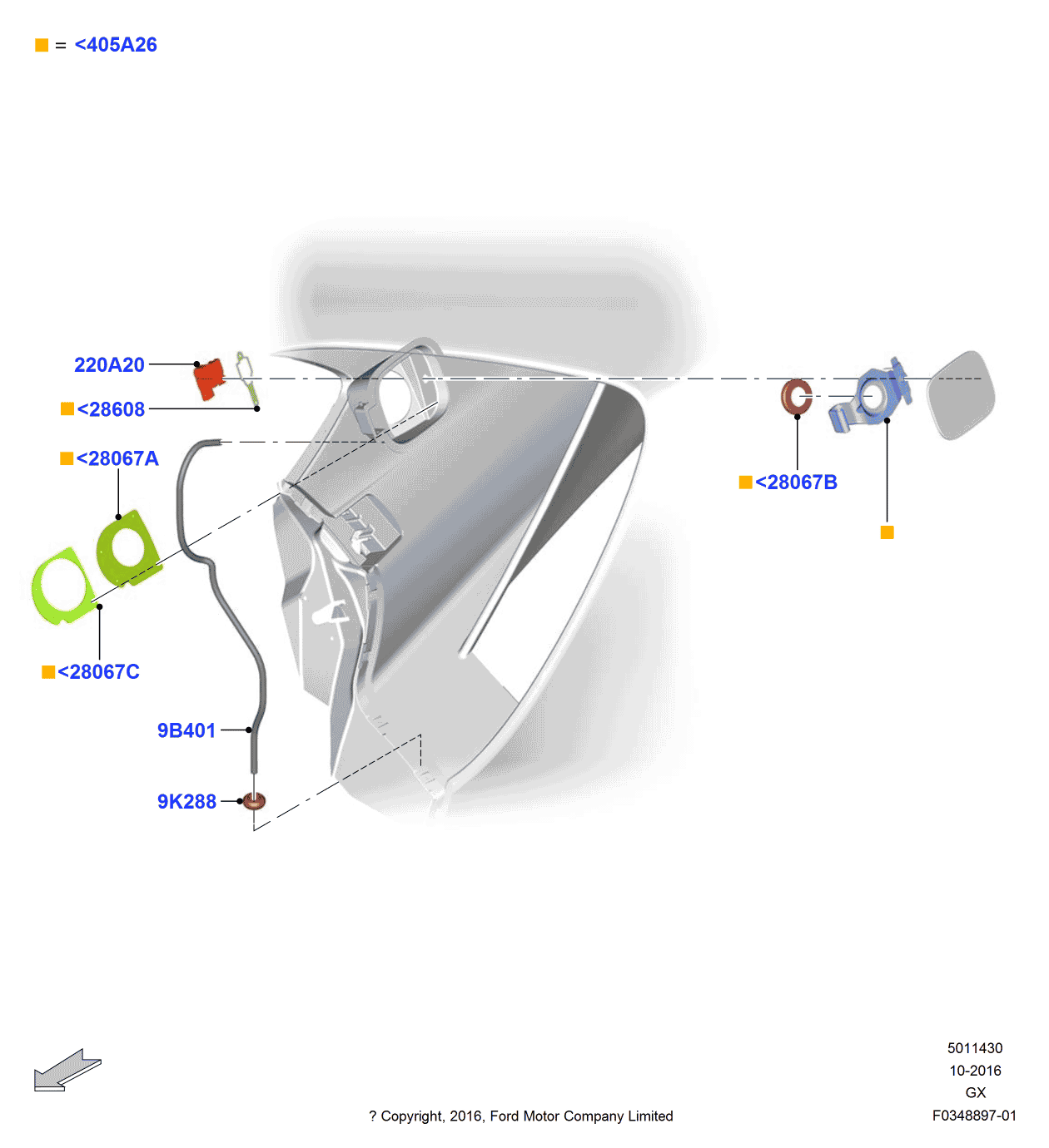 Ford HG7Z-63278A02-A Gasket - Filler Pipe
