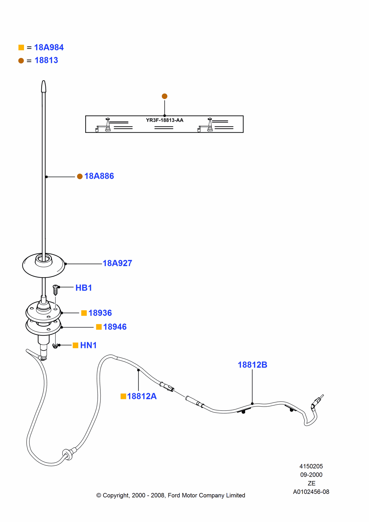 Ford XR3Z-18946-AA Gasket