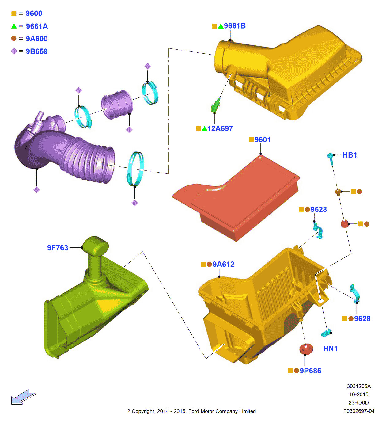 Ford FR3Z-9661-D Cover