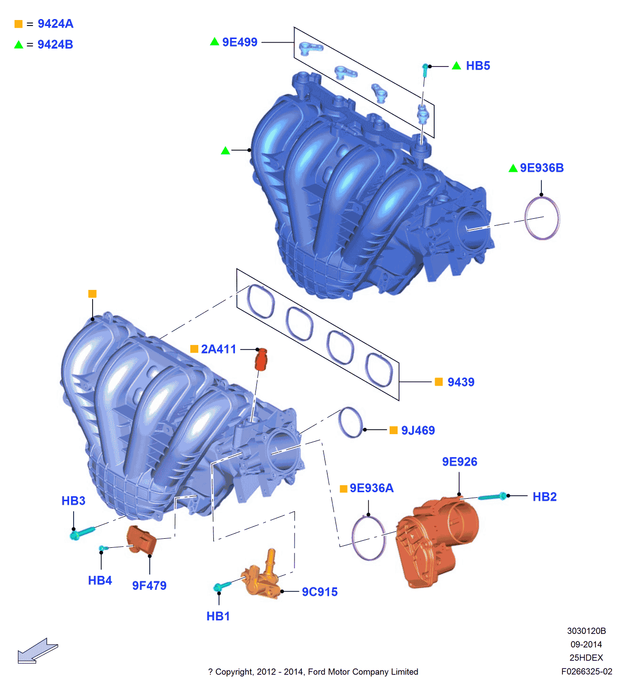 Ford DS7Z-9424-D Intake Manifold