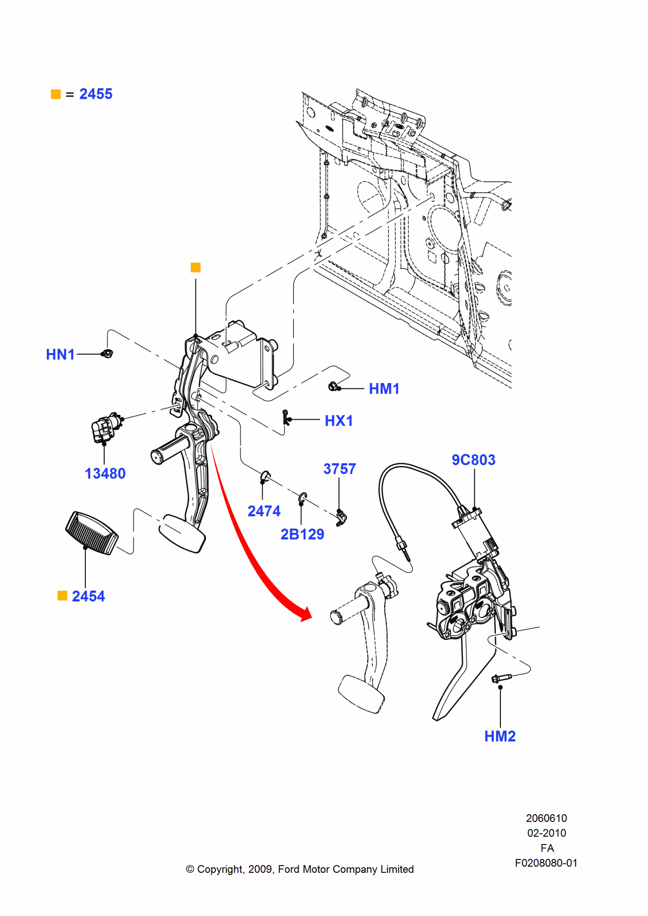 Ford FC3Z-9D845-A Bracket