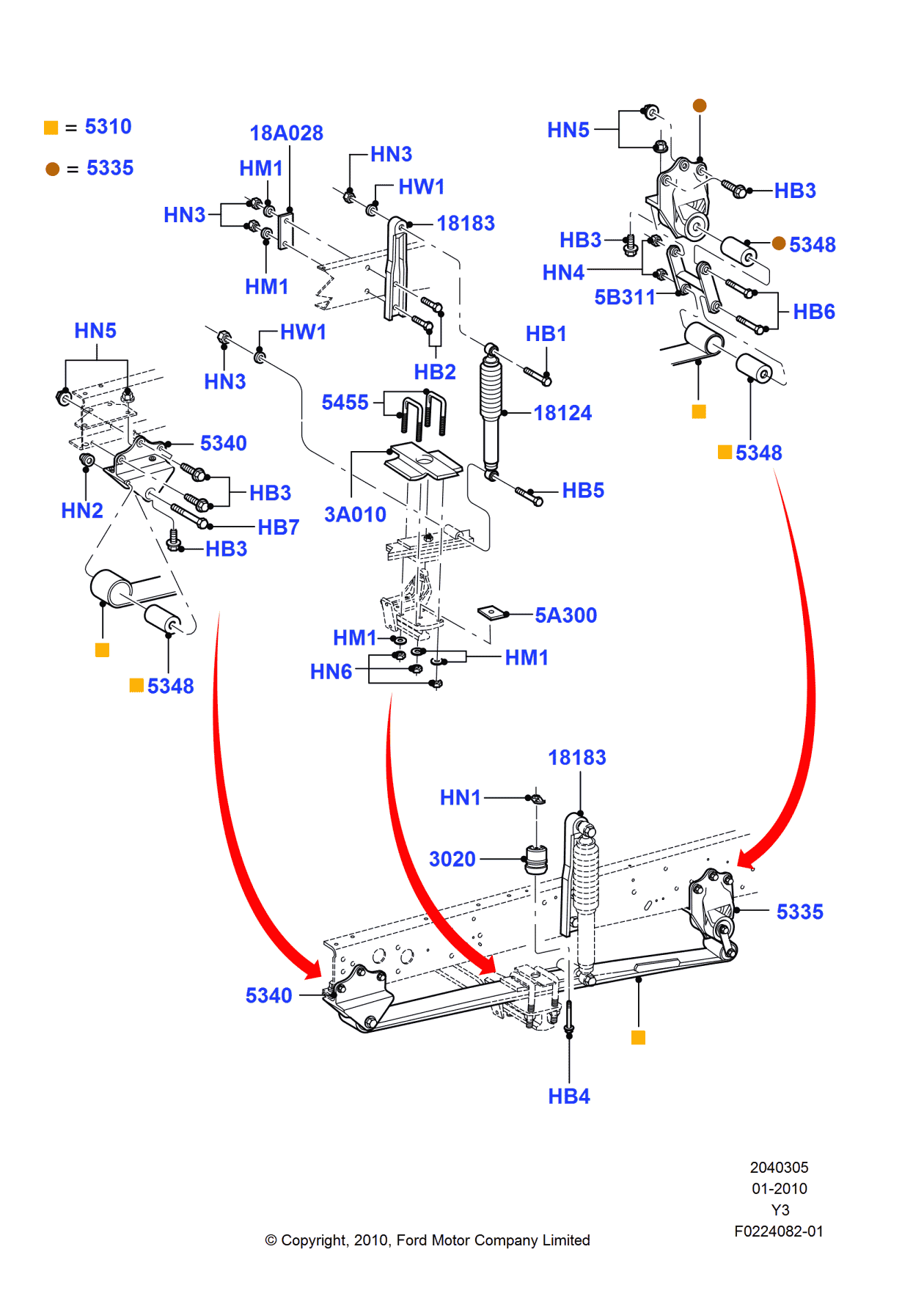 Ford 4C3Z-5340-CA Bracket - Front Spring