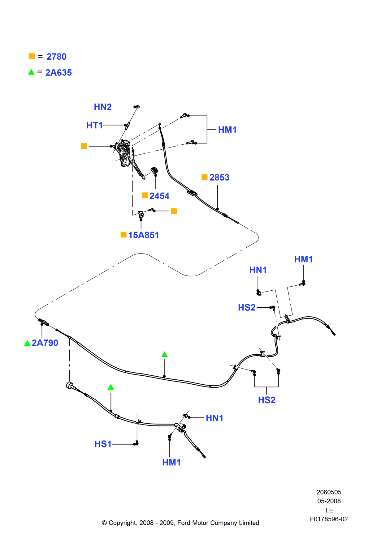 Ford AG1Z-2780-A Lever Assembly - Parking