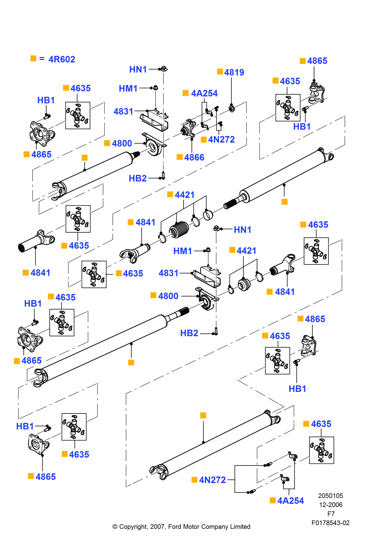 Ford 7C3Z-4800-B Support