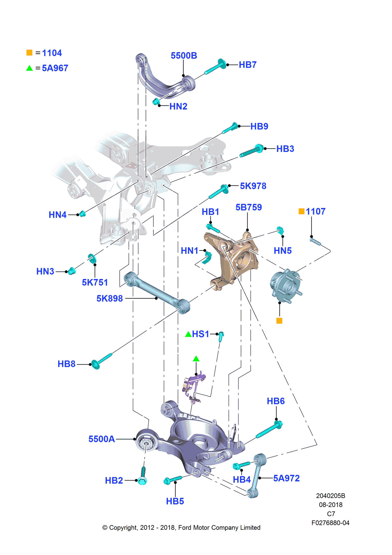 Ford HG9Z-5B758-A Kit - Bushing Repair