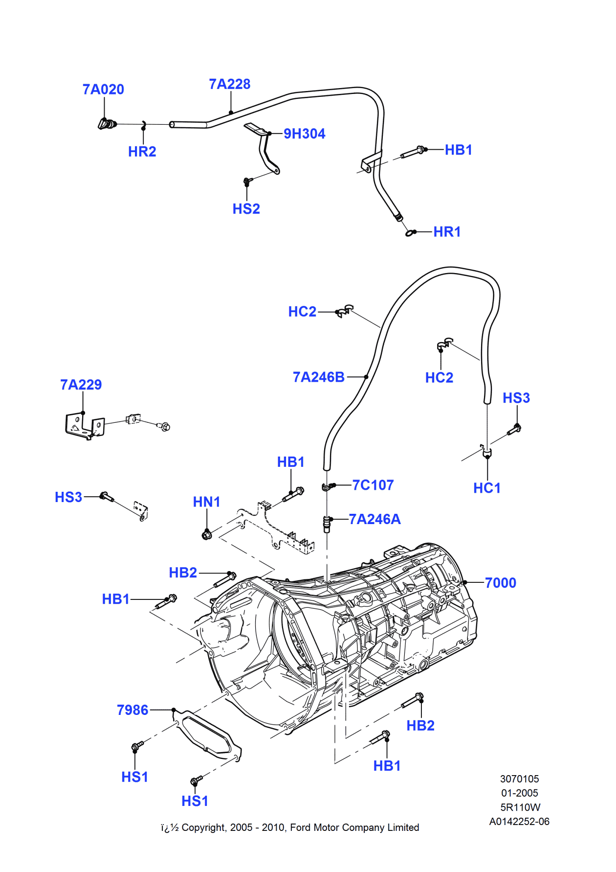 Ford 5U9Z-7A229-AA Bracket