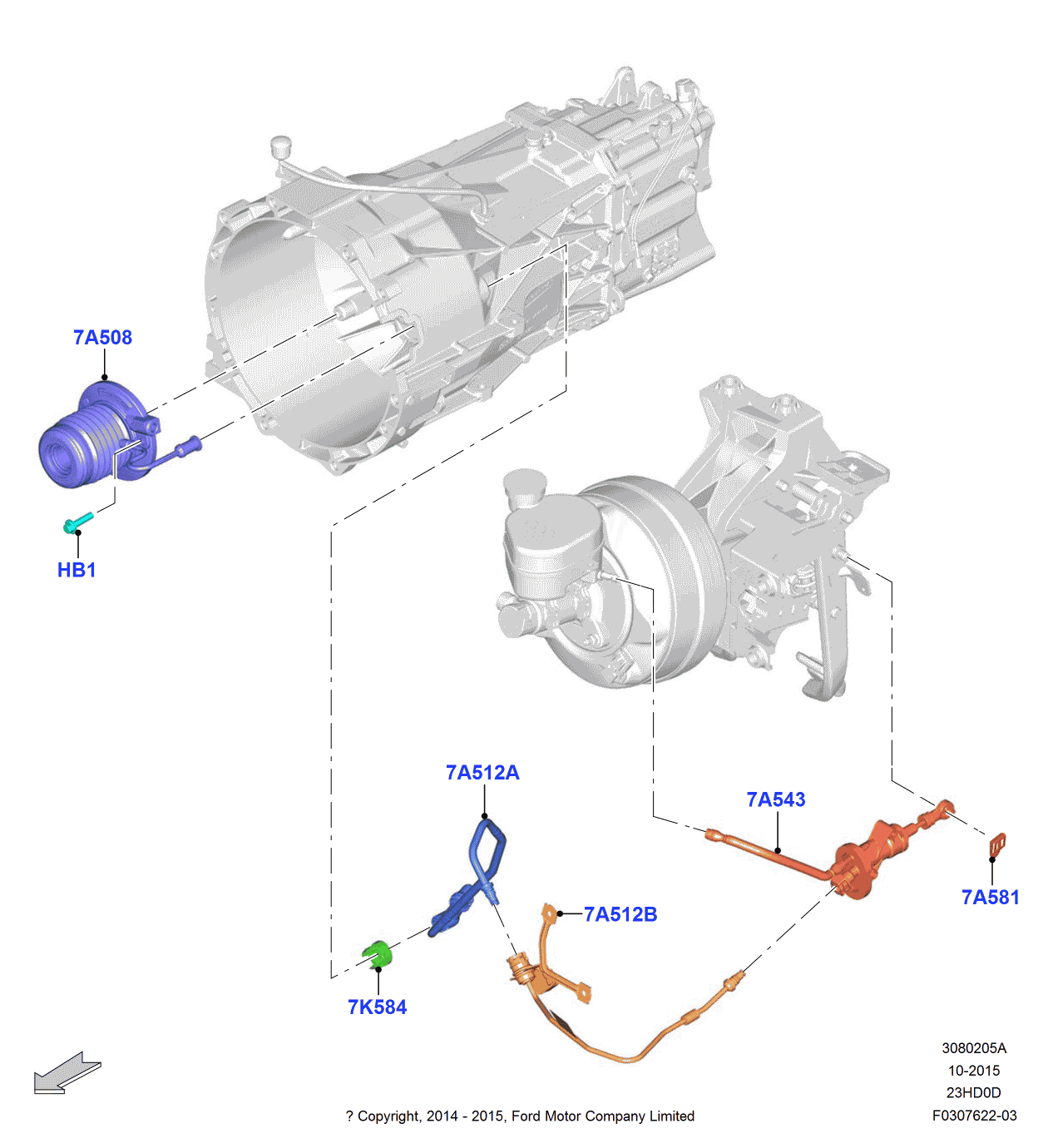 Ford FR3Z-7A543-B Master Cylinder