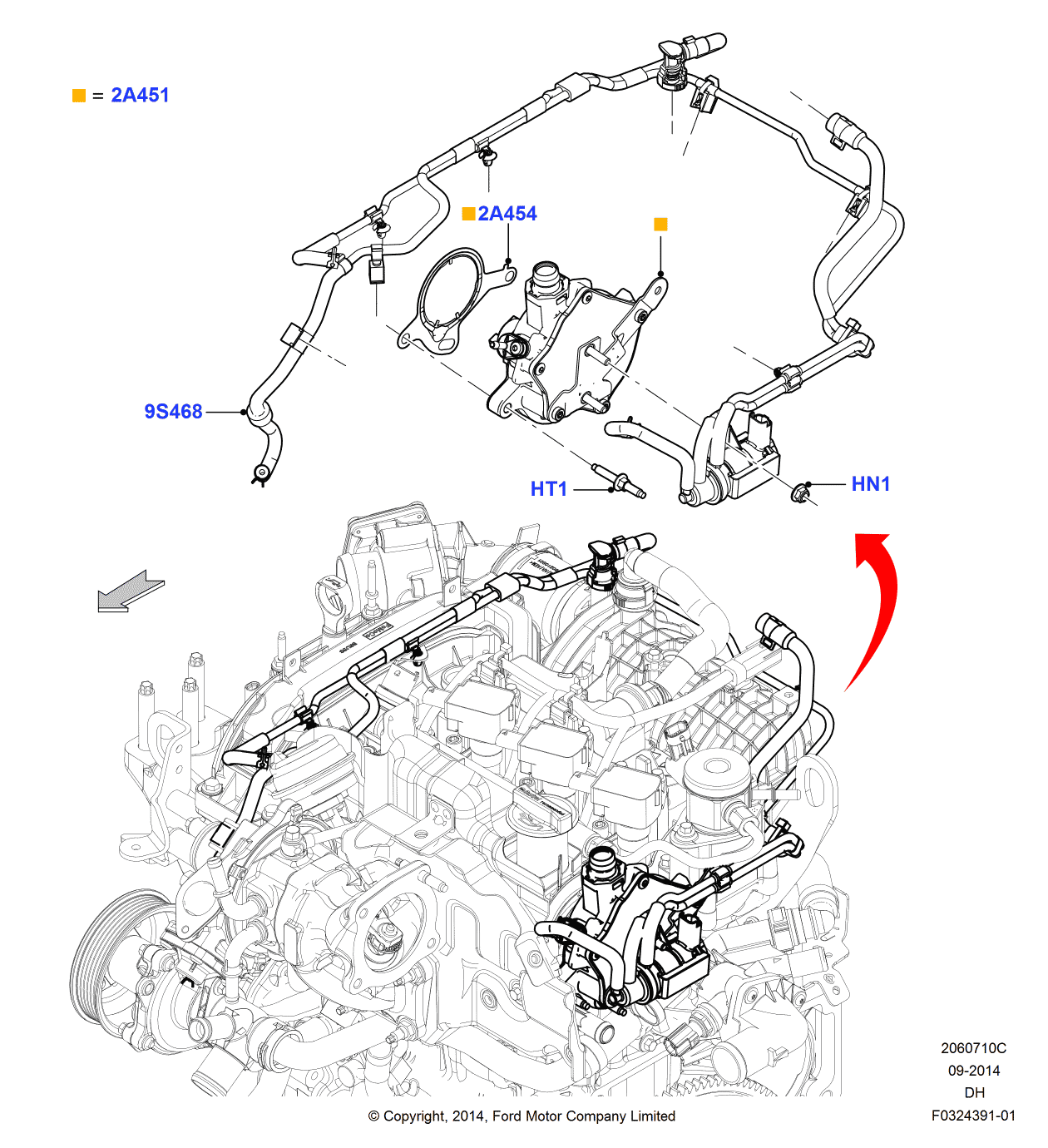 Ford CM5Z-9S468-A Hose