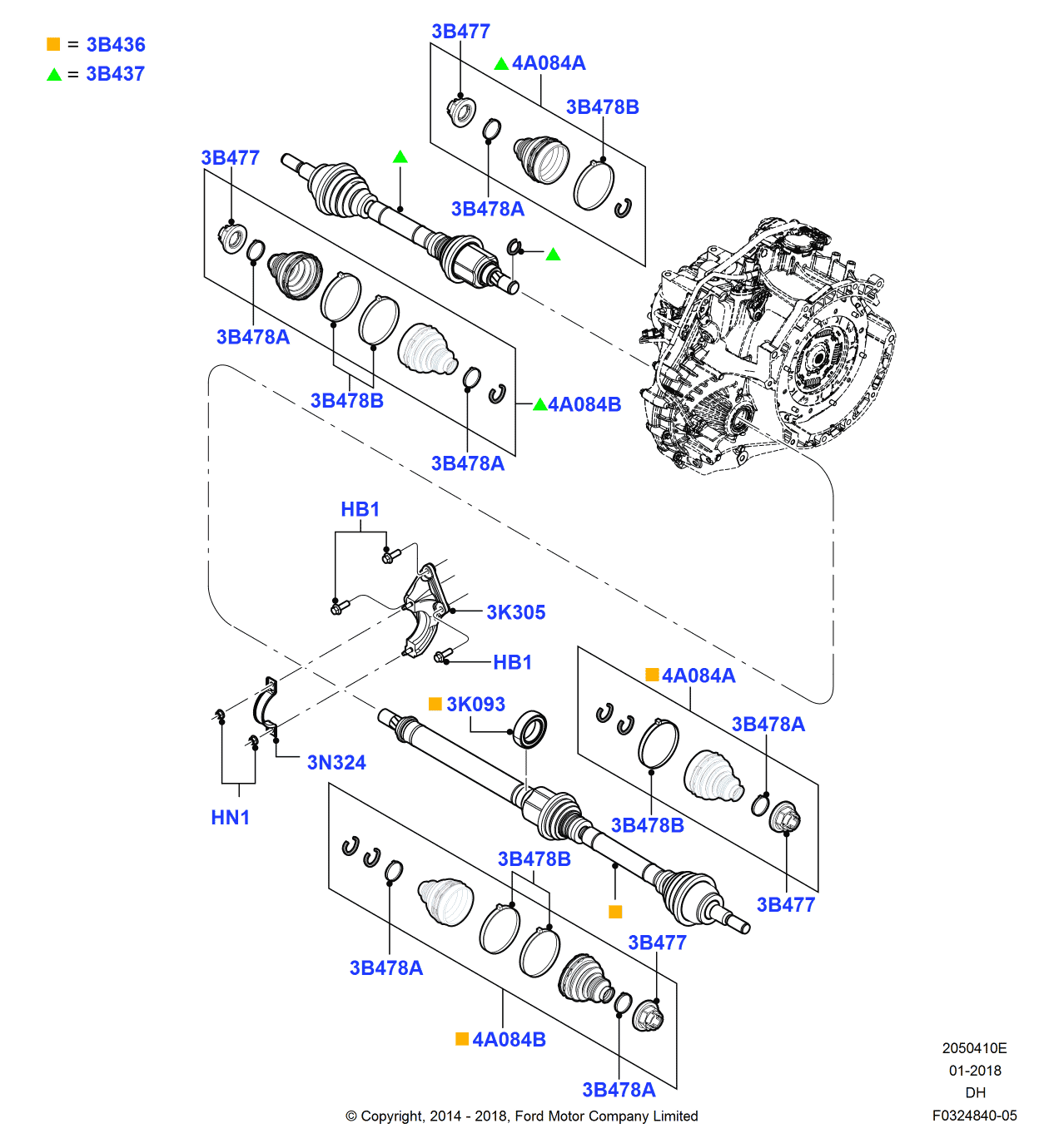 Ford BV6Z-3B478-A Clamp - Boot