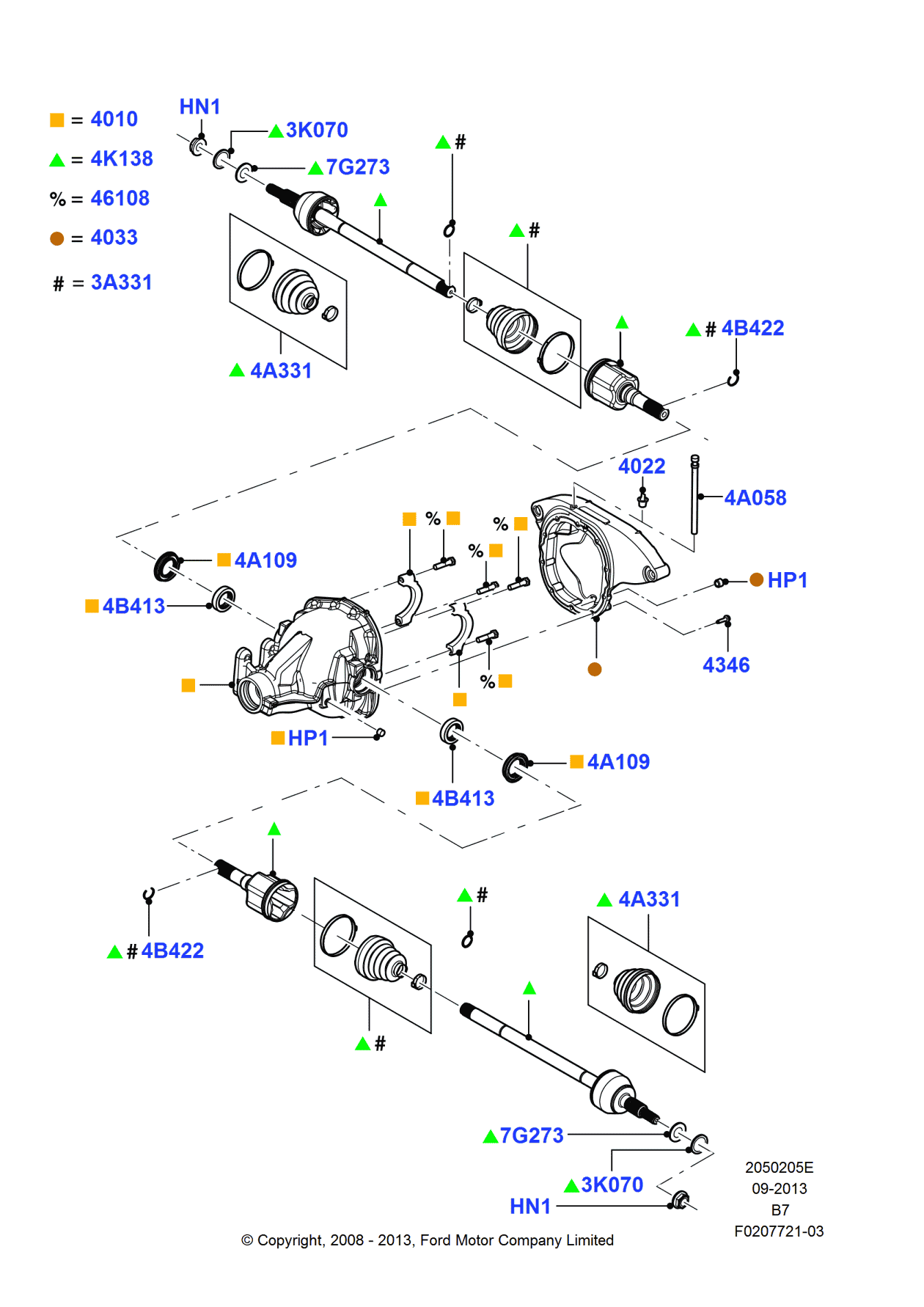 Ford FL1Z-4A058-A Hose Assembly