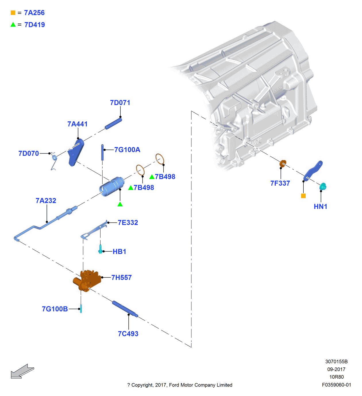 Ford HL3Z-7F337-A Manual Shaft Seal