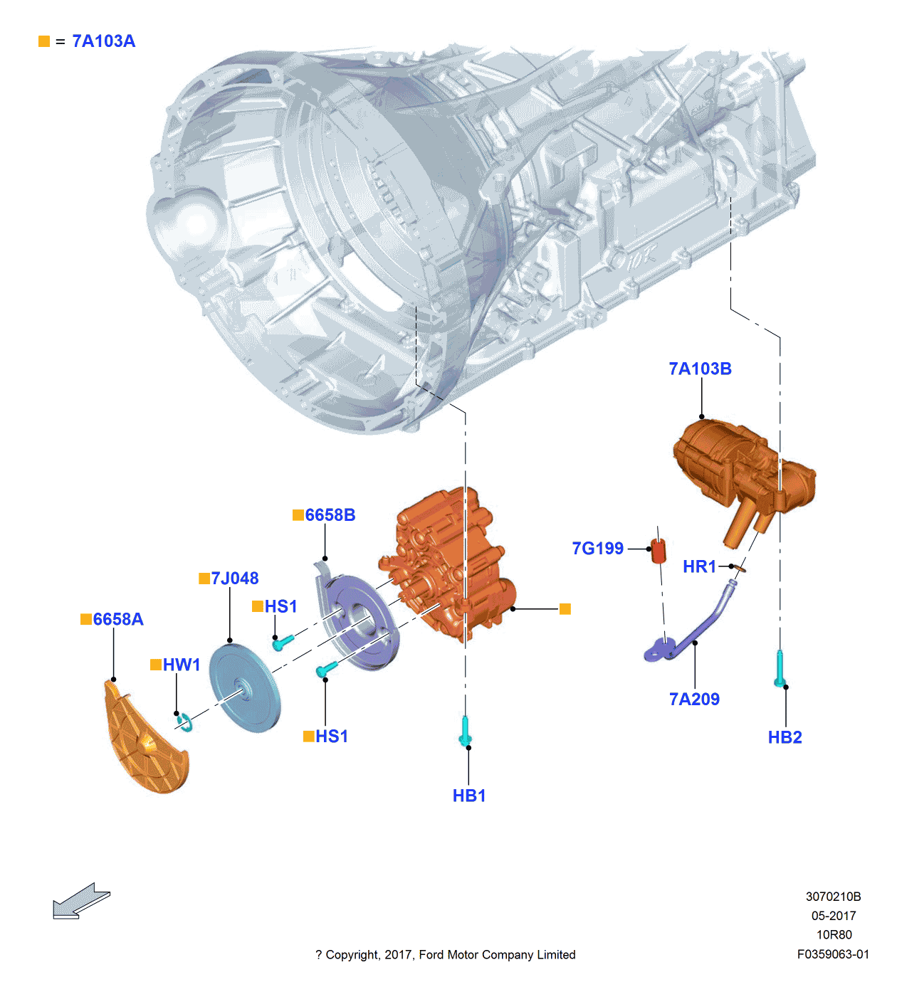 Ford HL3Z-7A209-A Tube