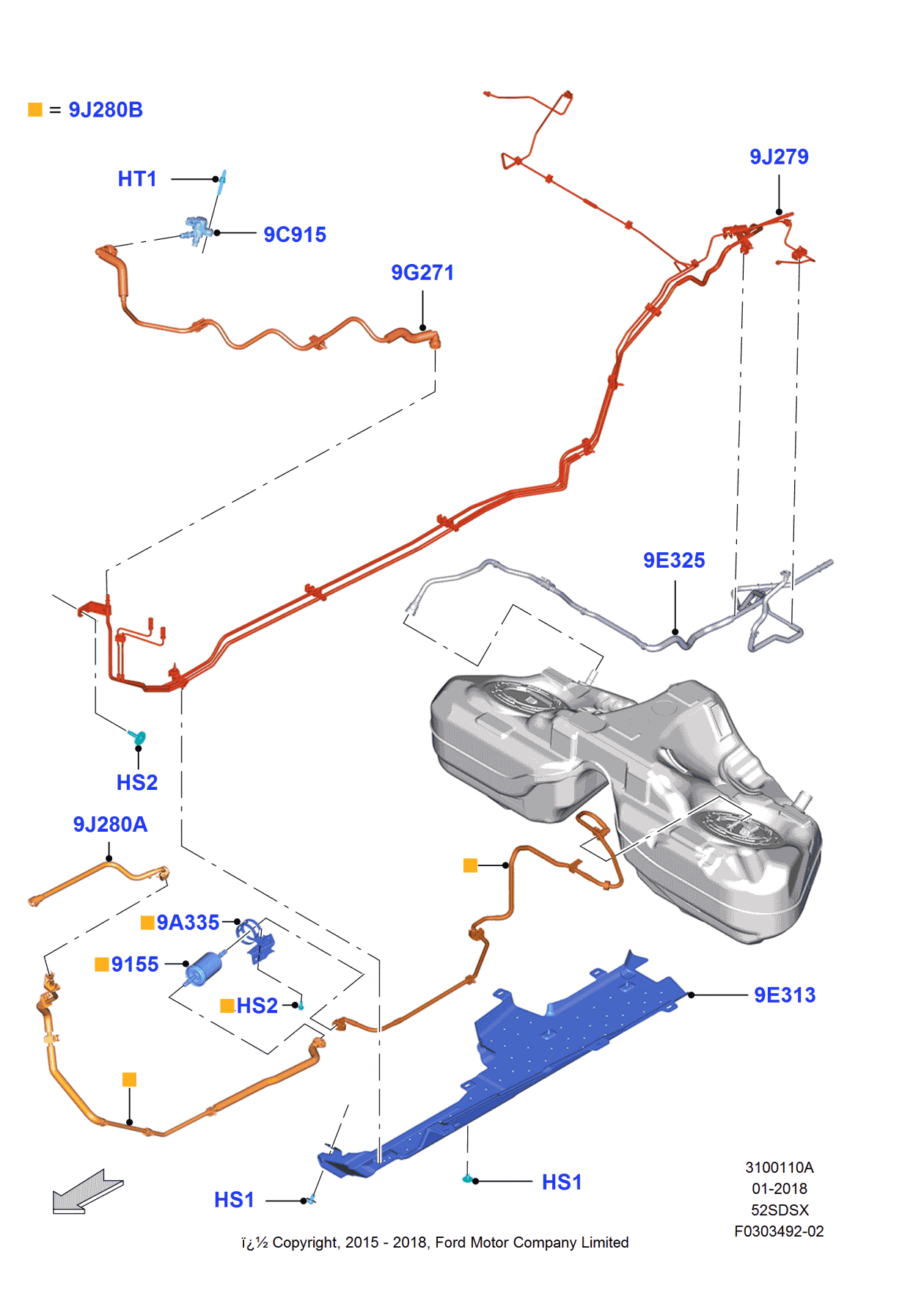 Ford FR3Z-9A335-B Bracket - Fuel Filter