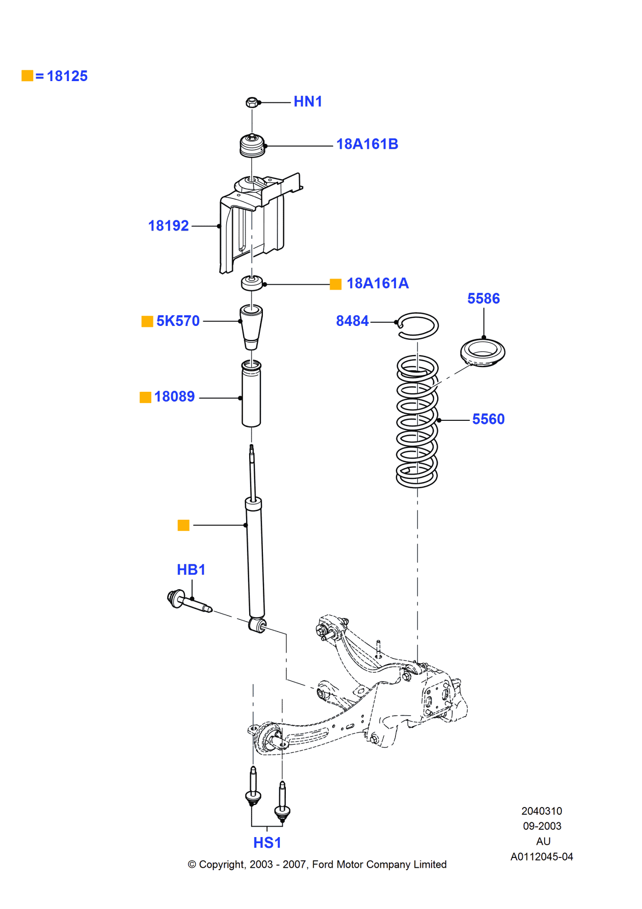 Ford 6S4Z-5K570-A Bumper