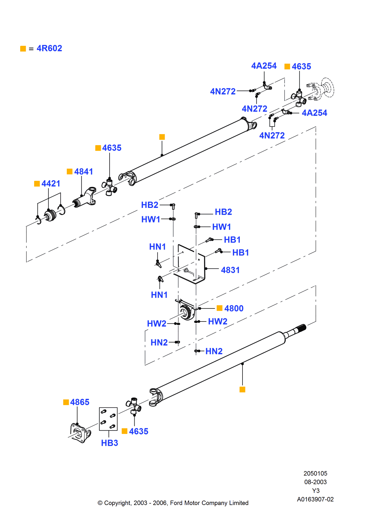 Ford 4C3Z-4831-BA Plate