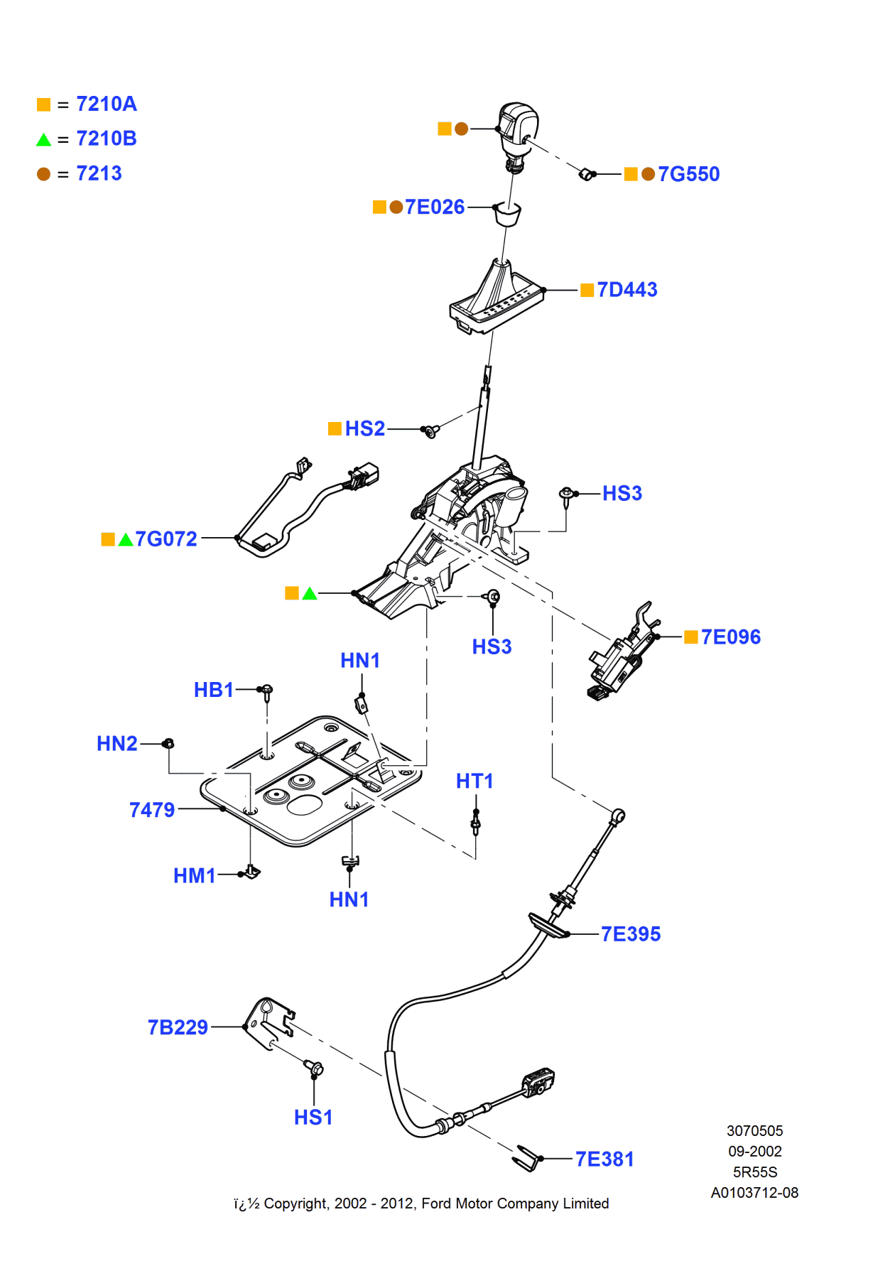 Ford 2C5Z-7G550-CA Switch Assy - Transmission Selector